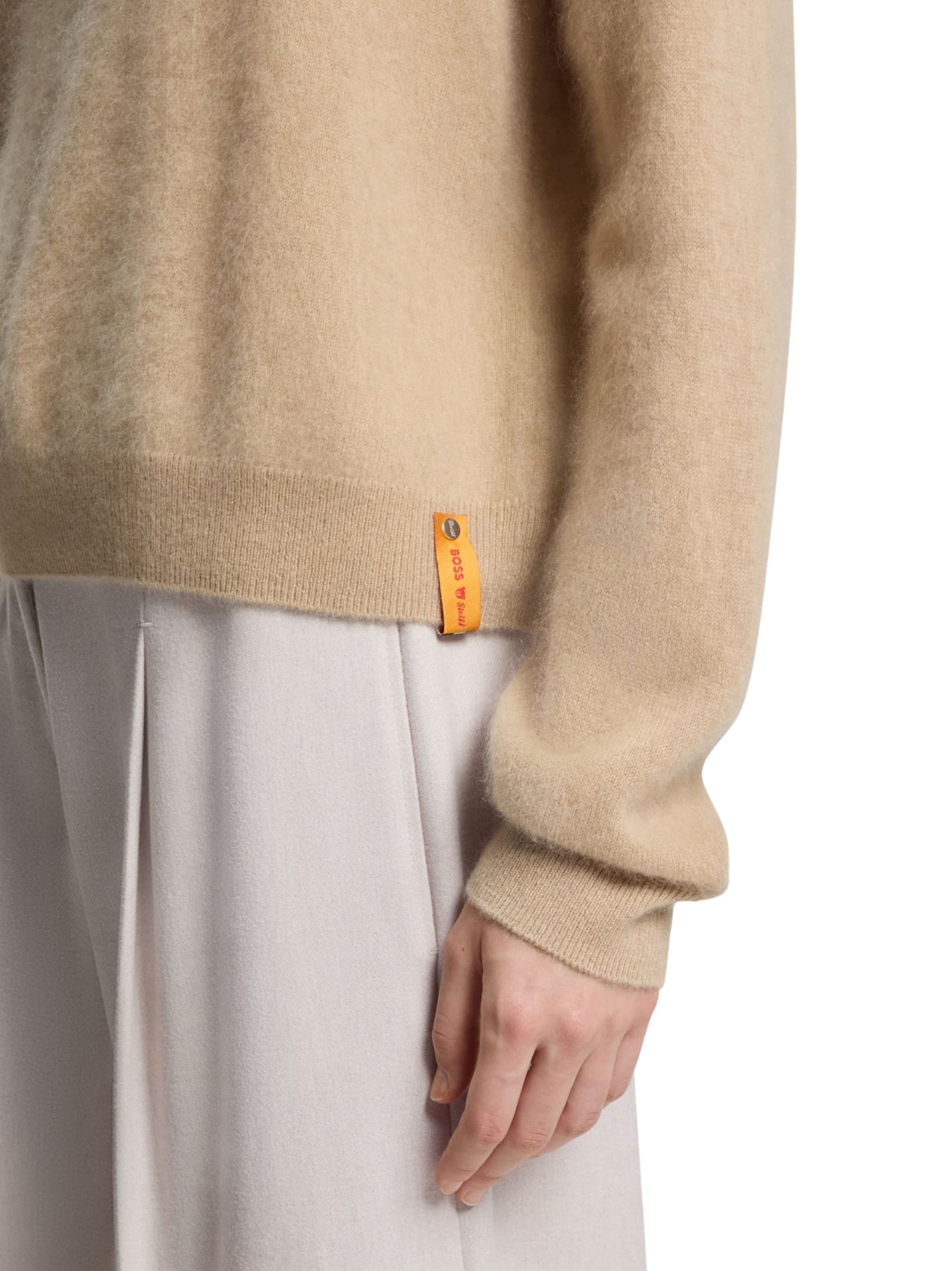 Hugo Boss Wool Sweater In Neutral