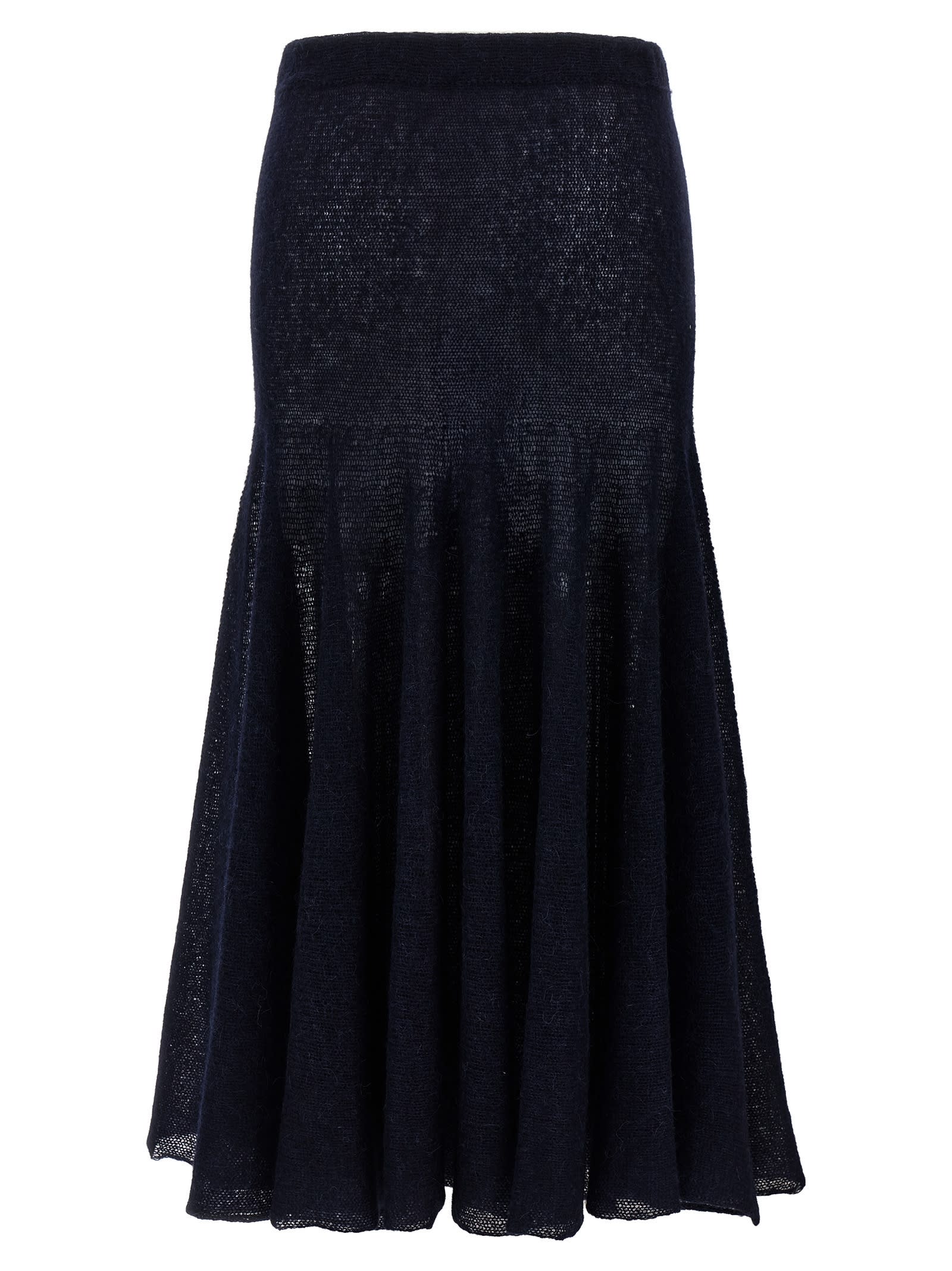 Magda Butrym Knitwear 16 Skirt Elastic Waistband In Black