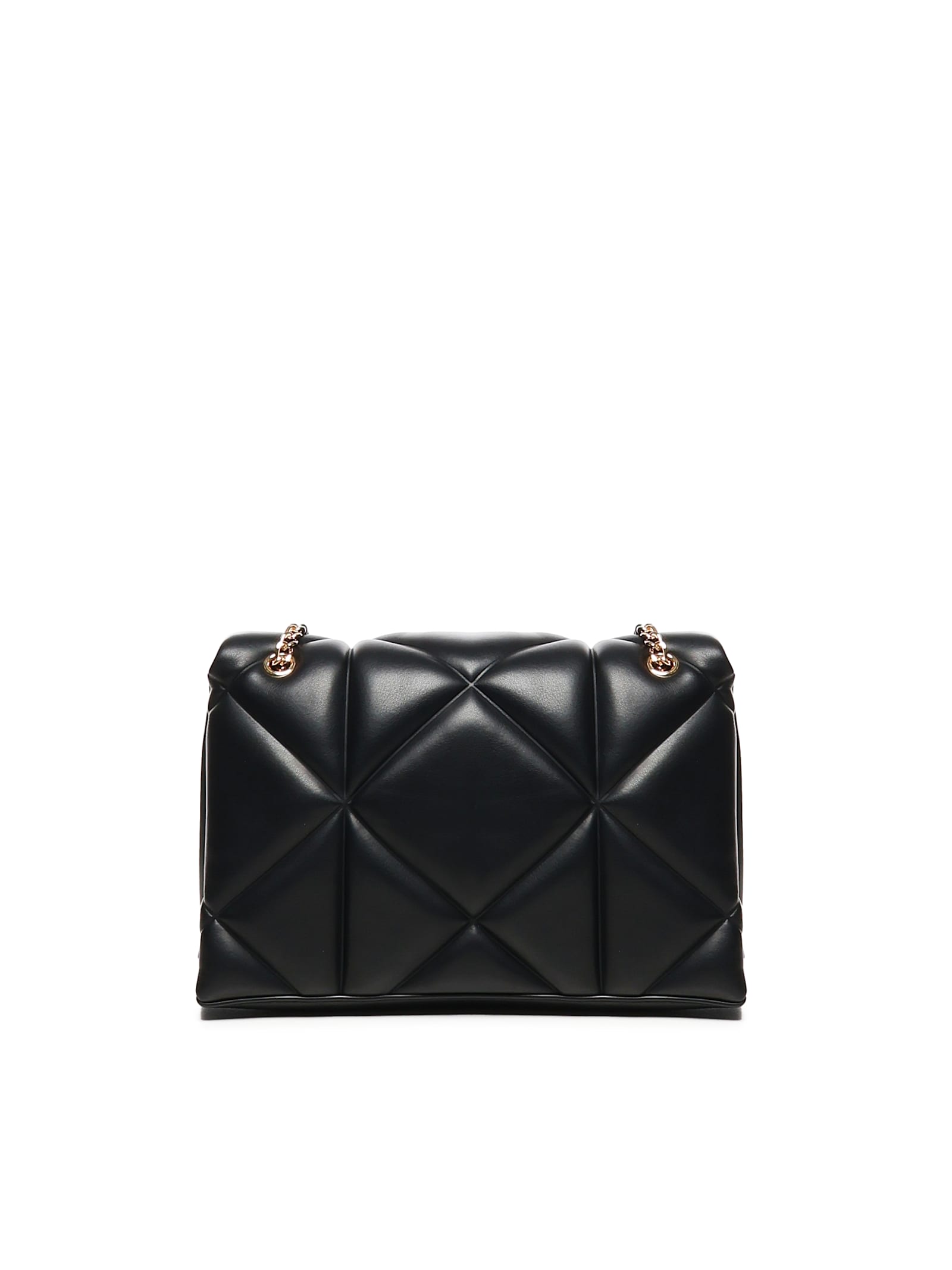 Love Moschino Quilted Shoulder Bag Embossed In Black