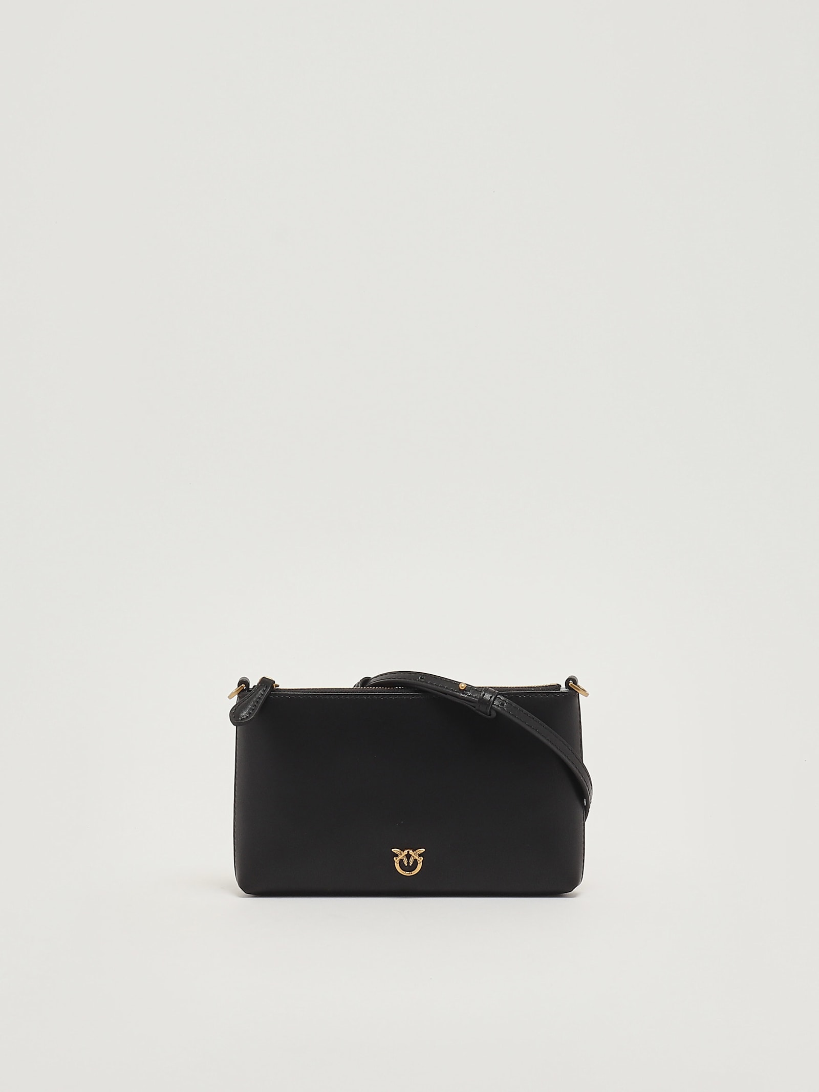 Pinko Flat Horizontal Mini Clutch In Black
