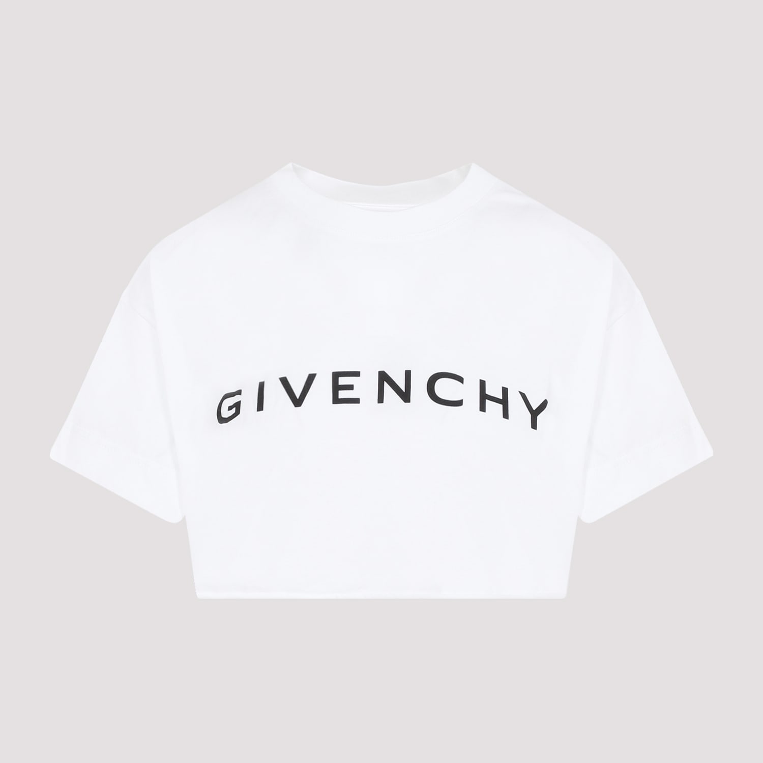 Shop Givenchy Cropped T-shirt In White