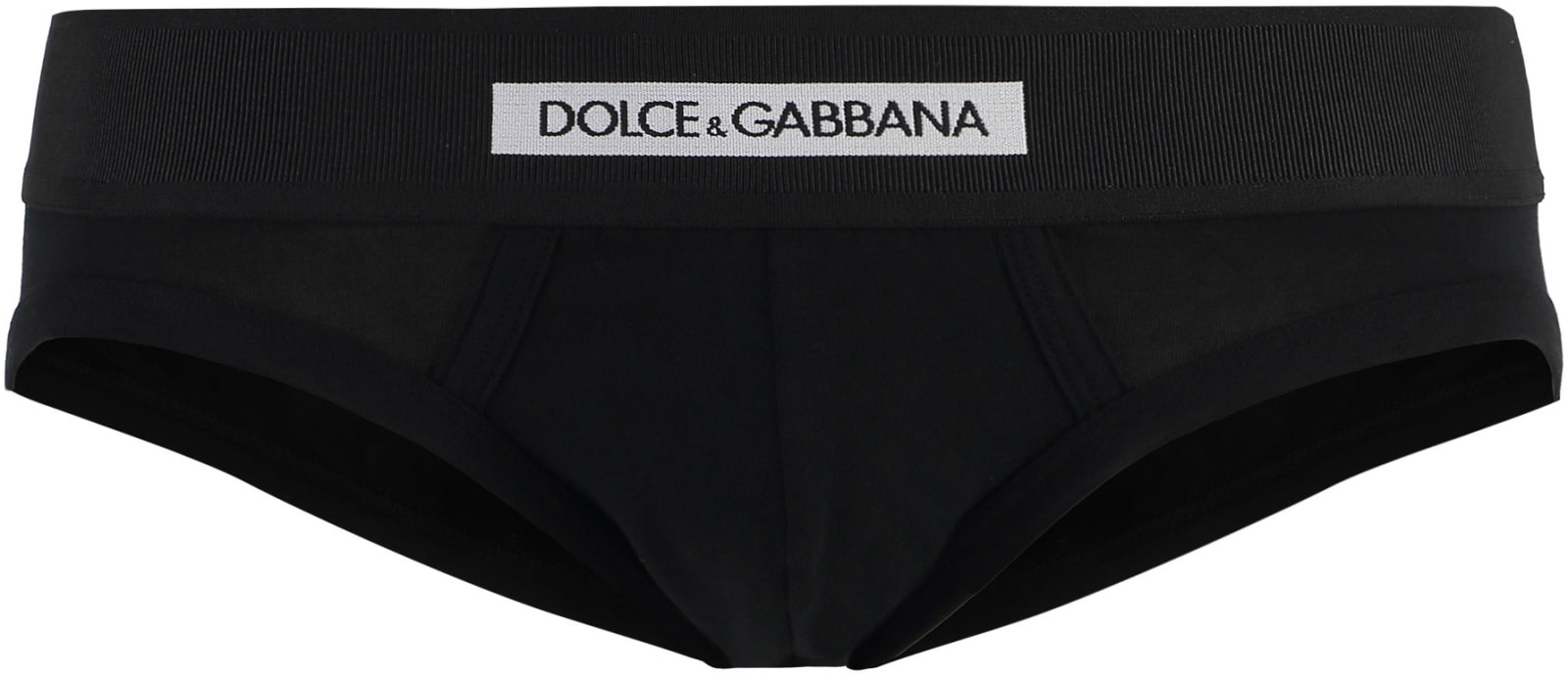 Shop Dolce & Gabbana Plain Color Briefs In Black