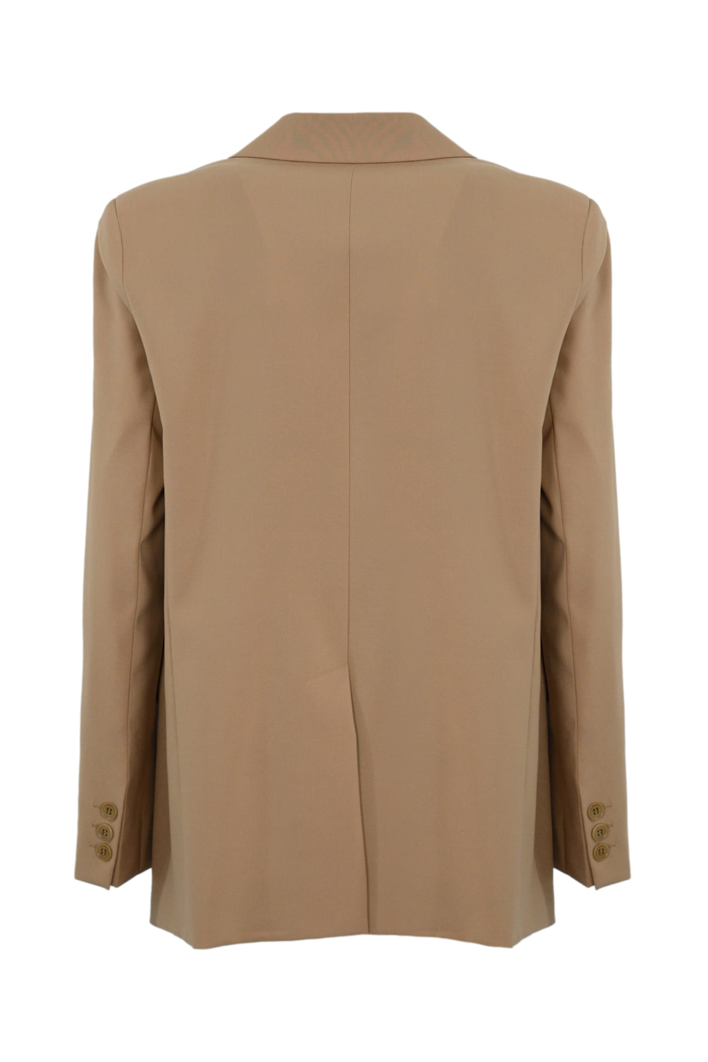 WEEKEND MAX MARA MATERIA SINGLE-BREASTED BLAZER IN STRETCH WOOL CANVAS