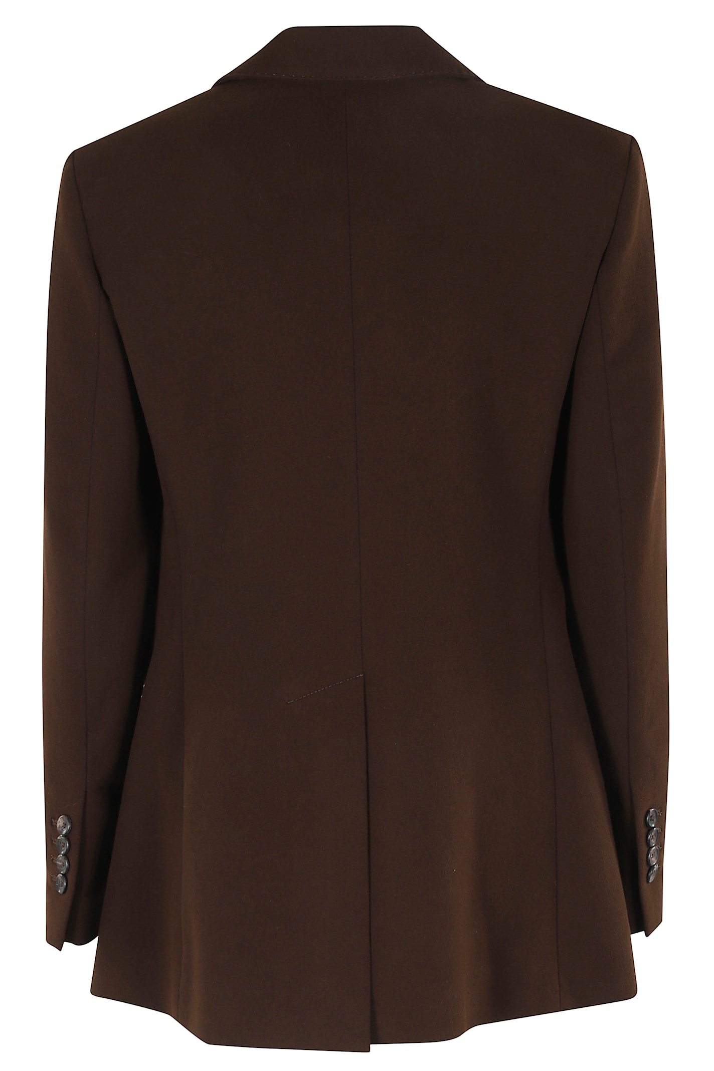 Circolo 1901 Single-breasted Brown Fleece Blazer In Brown