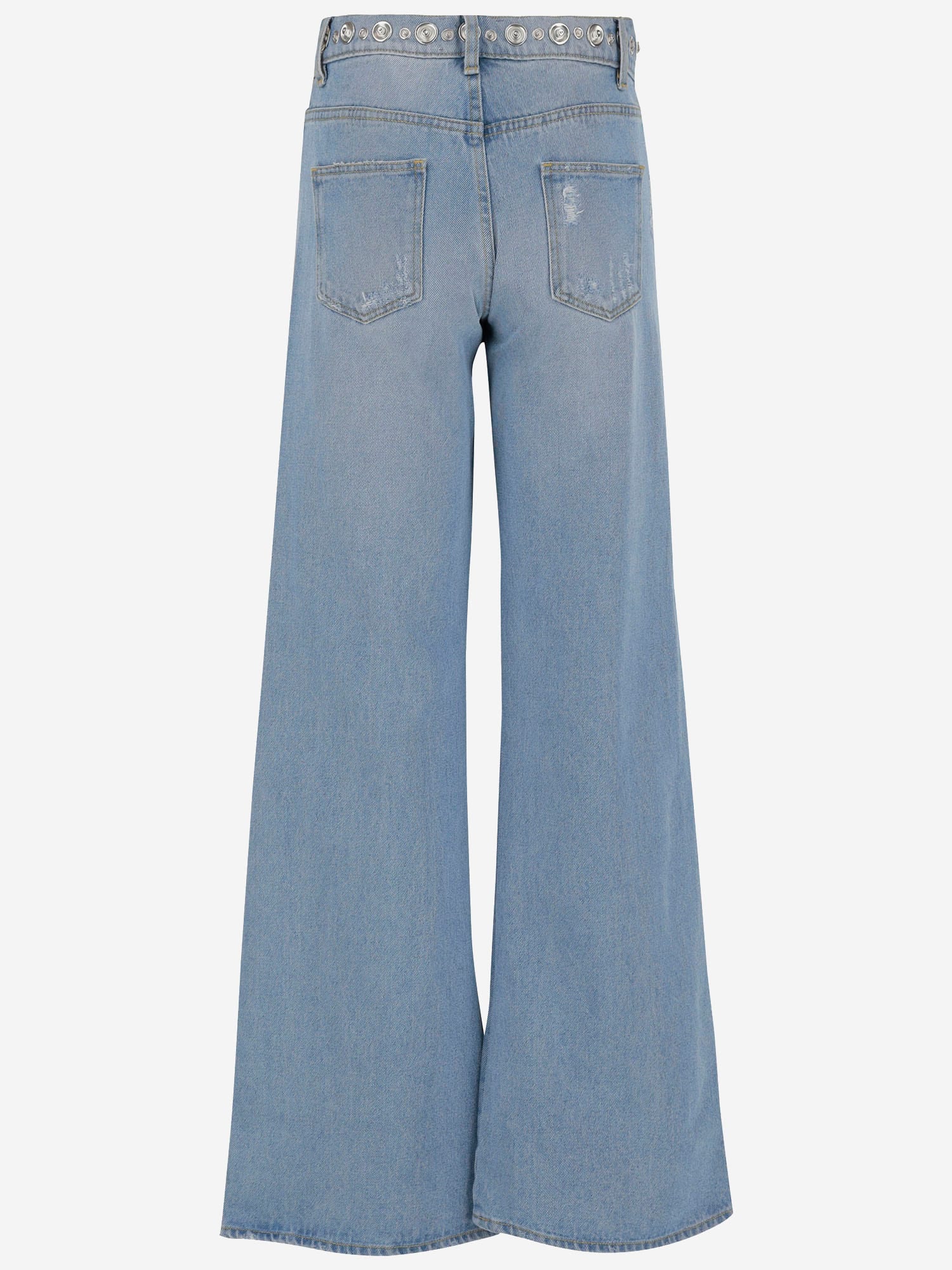COPERNI COTTON DENIM JEANS WITH STUDS