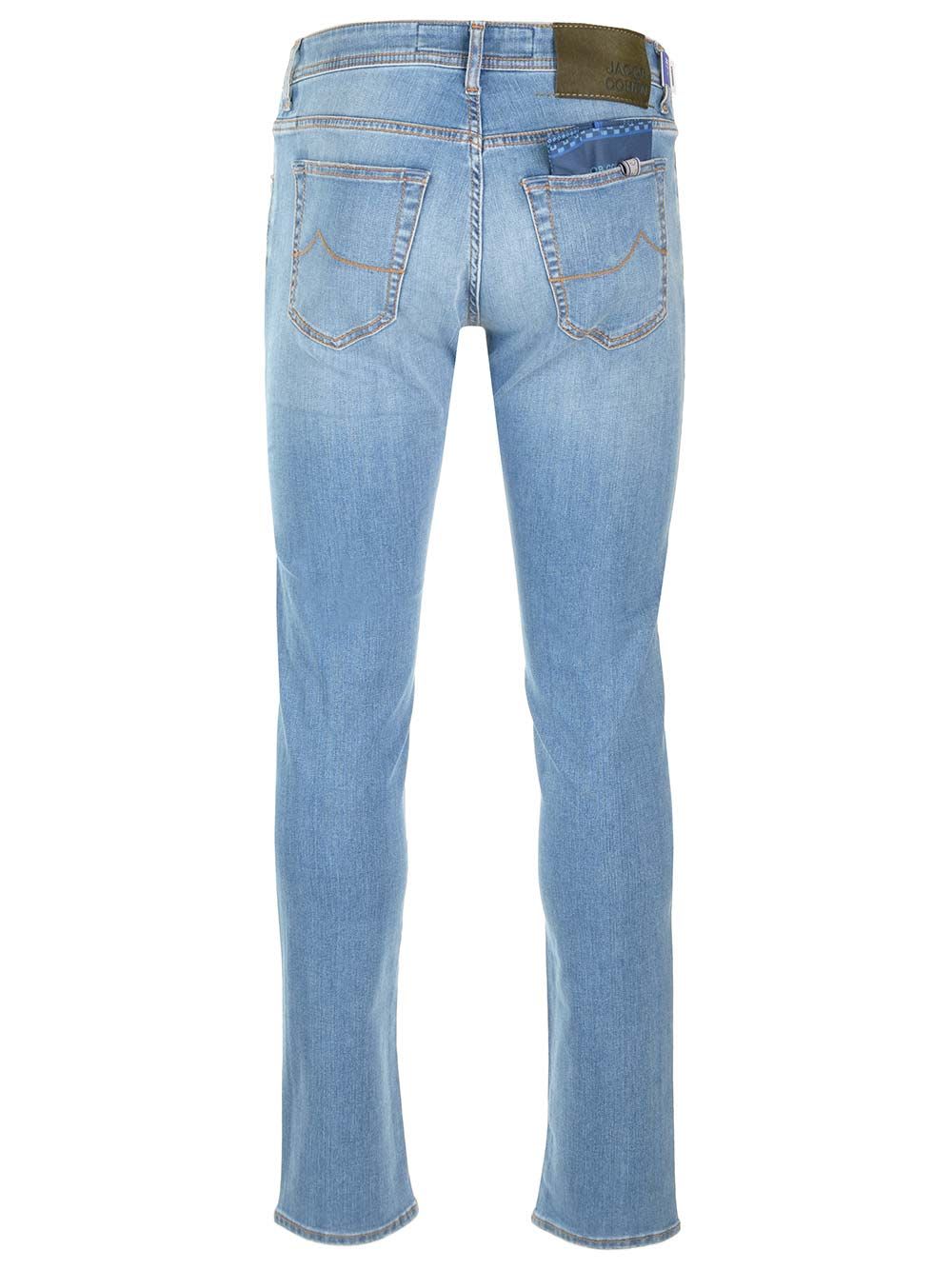 Shop Jacob Cohen Nick Slim Fit Jeans In Light Blue