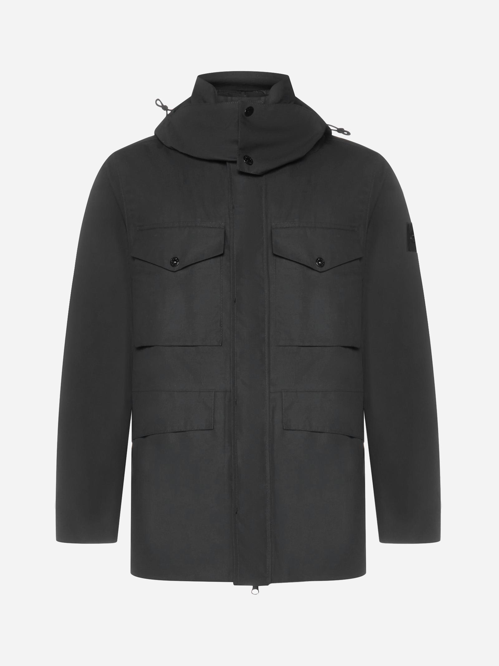 Stone Island Cotton Down Lining Hooded Jacket
