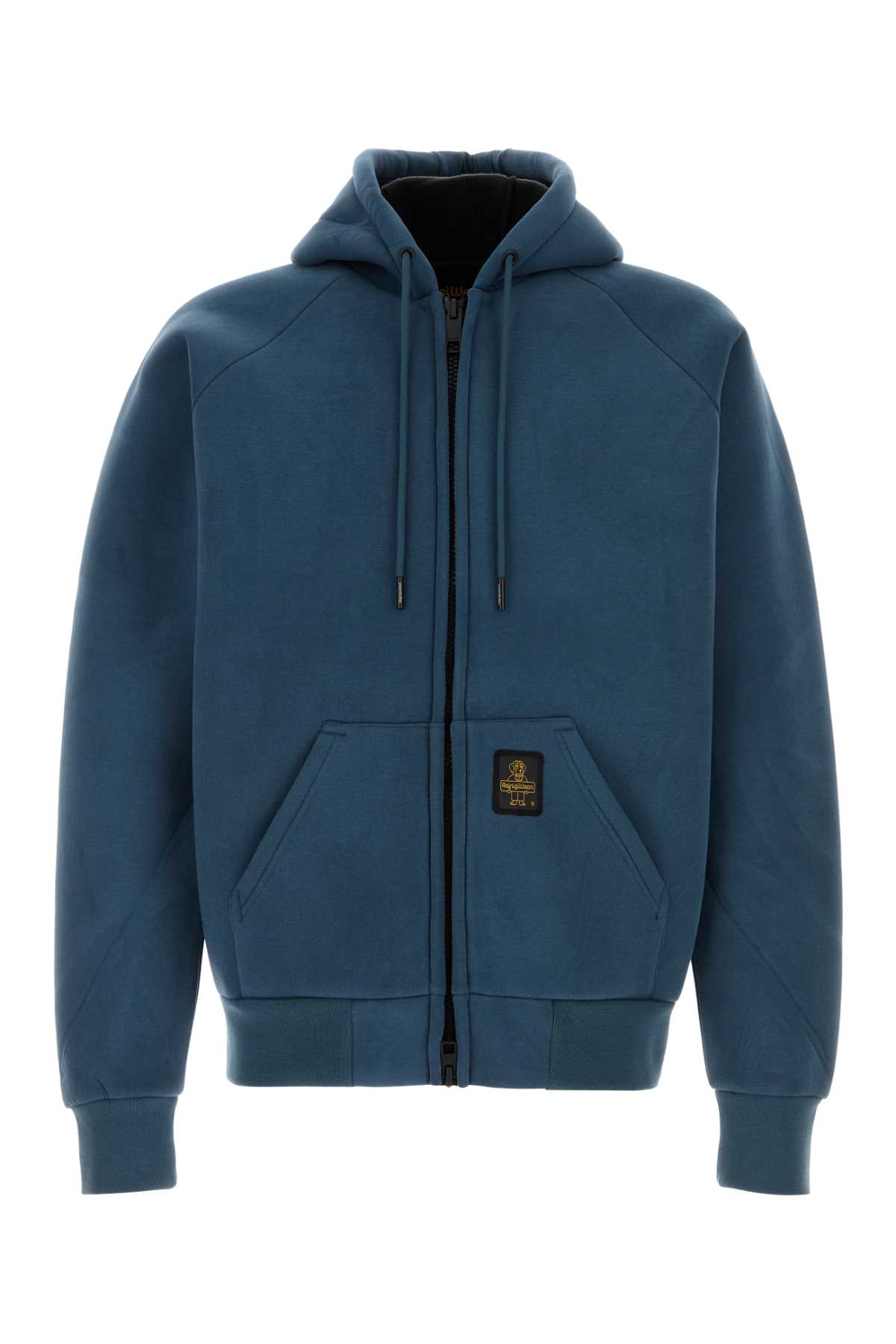 Refrigiwear Denim Blue Cotton Blend Frankie Sweatshirt In Blue
