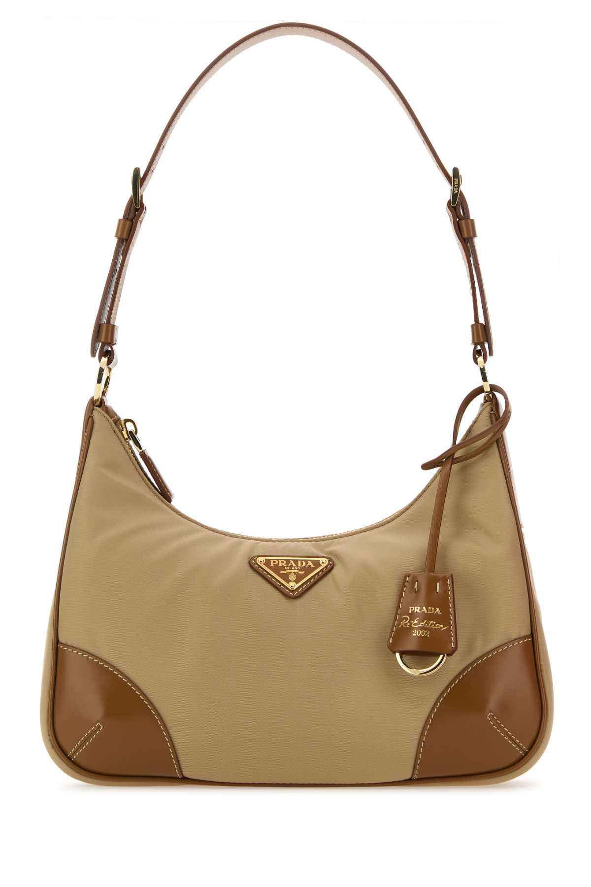 Prada Camel Re-nylon Re-edition 2002 Shoulder Bag