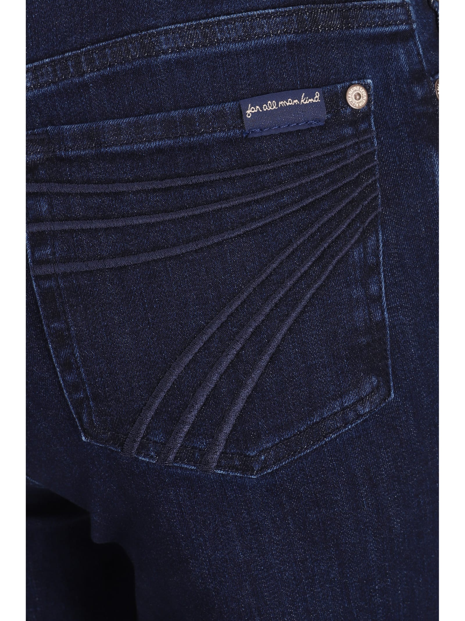 Shop 7 For All Mankind Jeans In Dark Blue