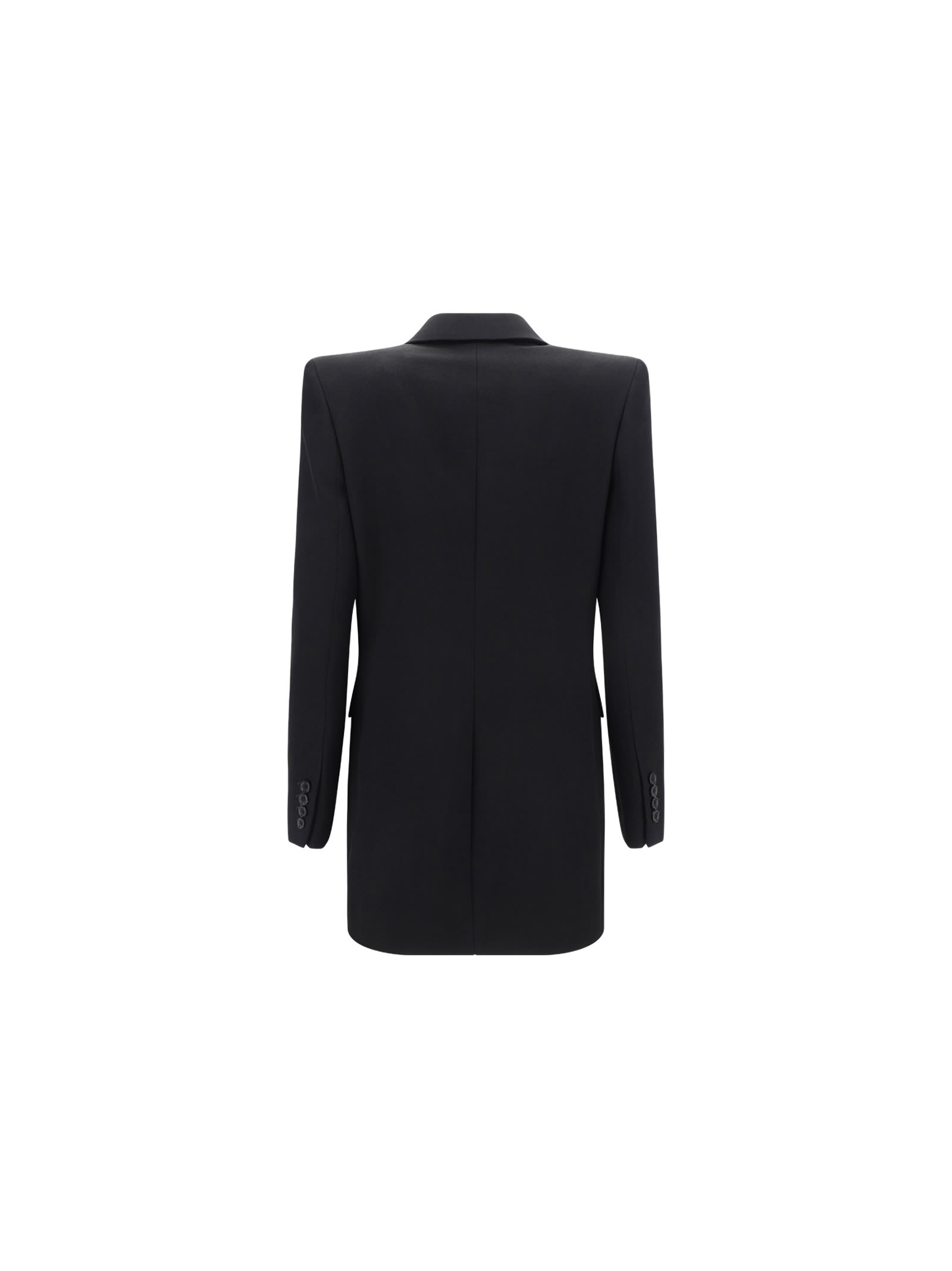 Saint Laurent Double-breasted Blazer In Black