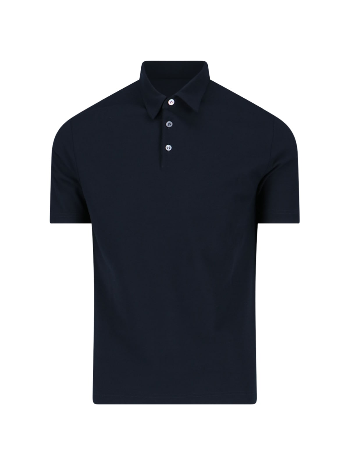 Shop Zanone Basic Polo Shirt In Blue