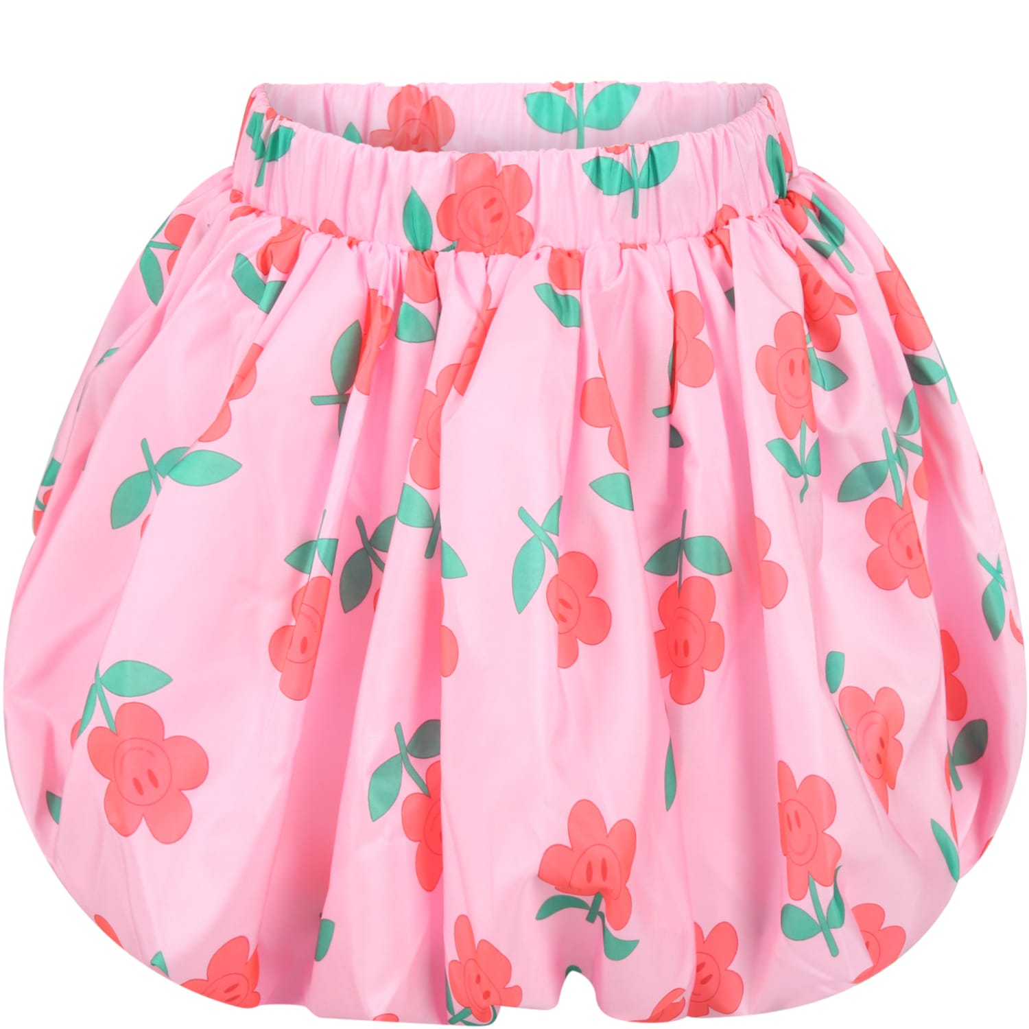 Caroline Bosmans Pink Skirt For Girl With Flowers