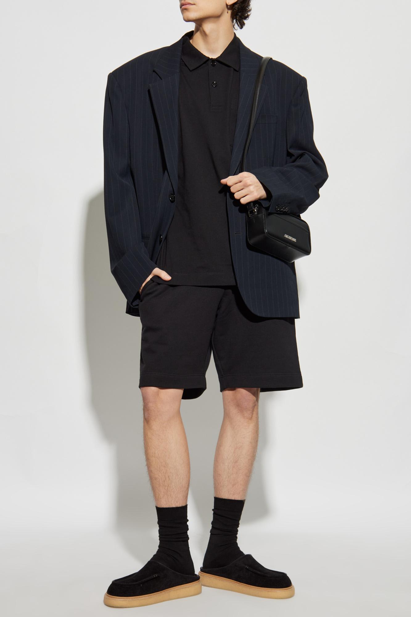 Dries Van Noten Elastic Waist Shorts In Black