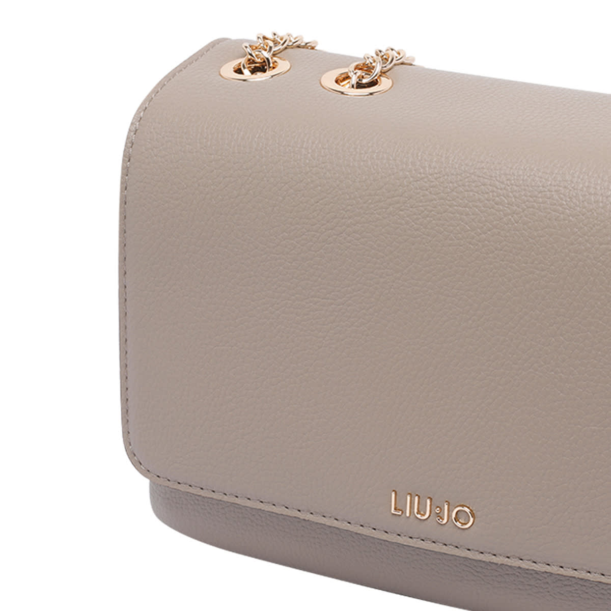 Liu •jo Logo Shoulder Bag In Sand