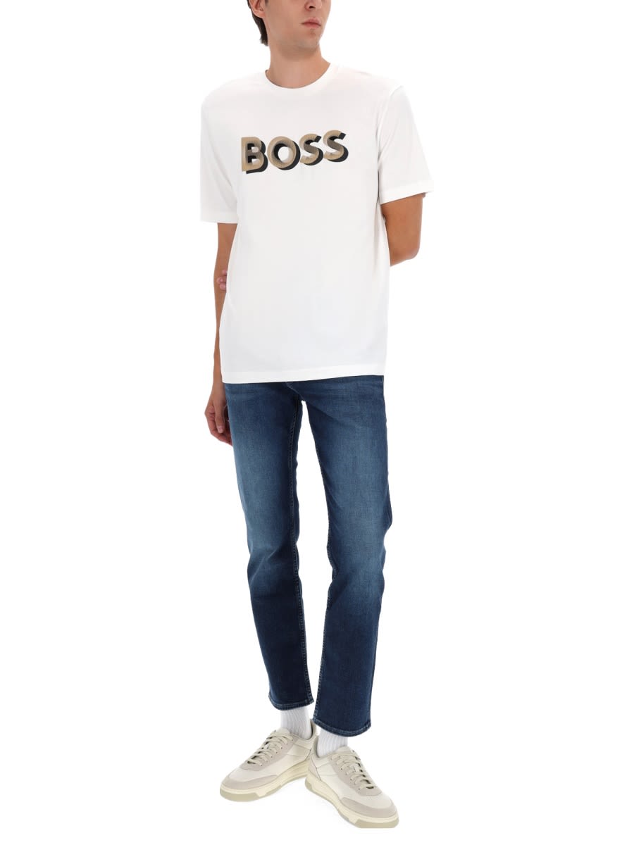 Hugo Boss T-shirt With Logo In White
