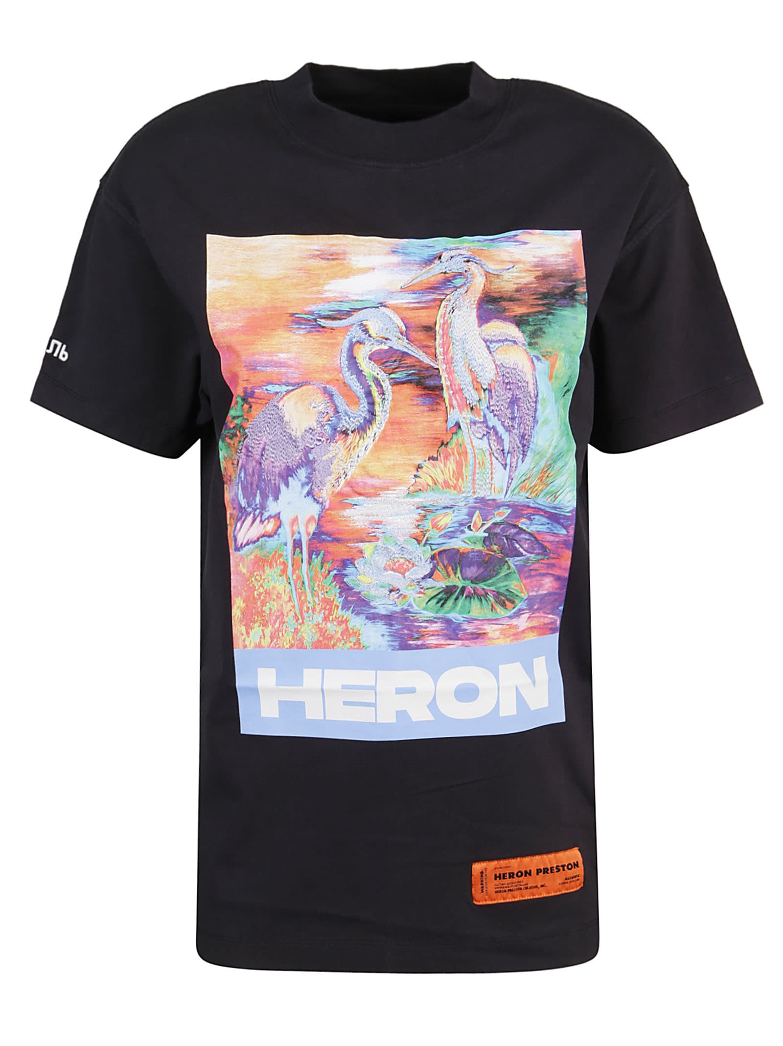 HERON PRESTON T-SHIRT SS OV HERON BIRDS,11223545