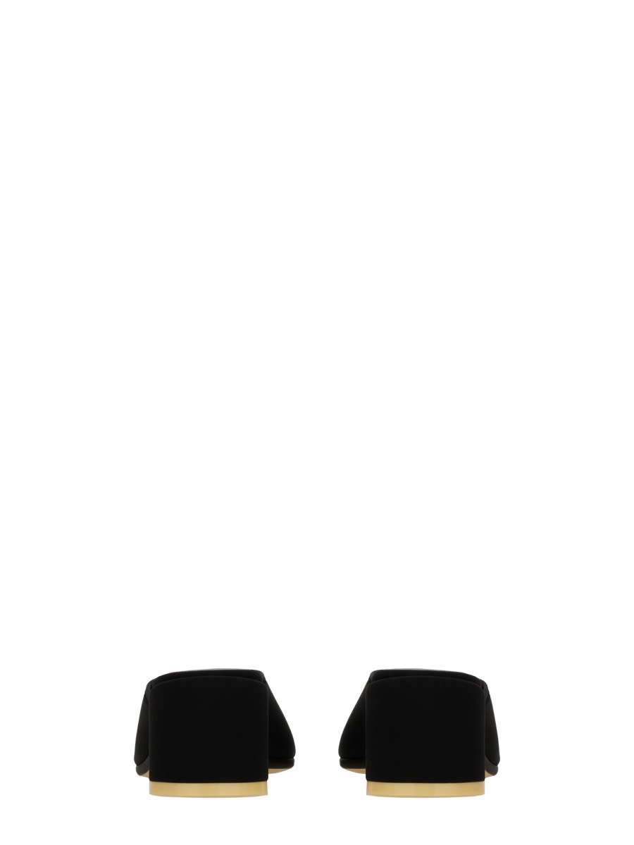Shop Mm6 Maison Margiela Lycra Stretch Sandal In Black