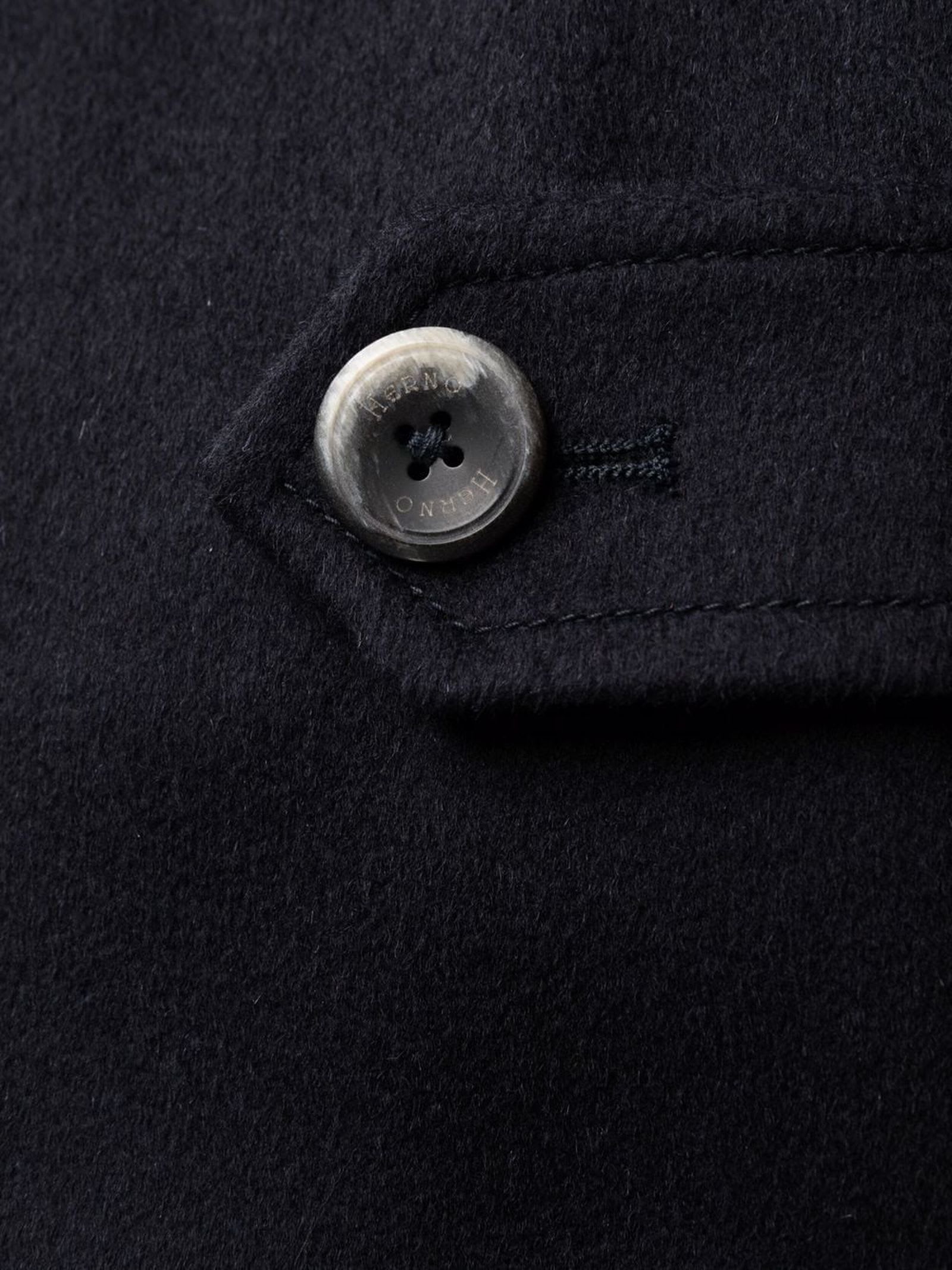 Shop Herno Coat In Brushed Cashmere Wool In Blue