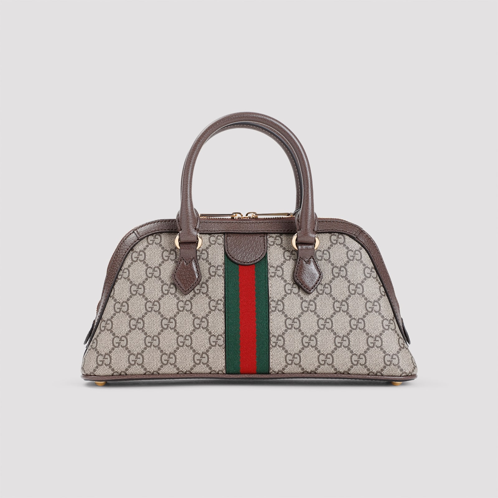 Shop Gucci Top Handle Ophidia Handbag In B.eb N.acero