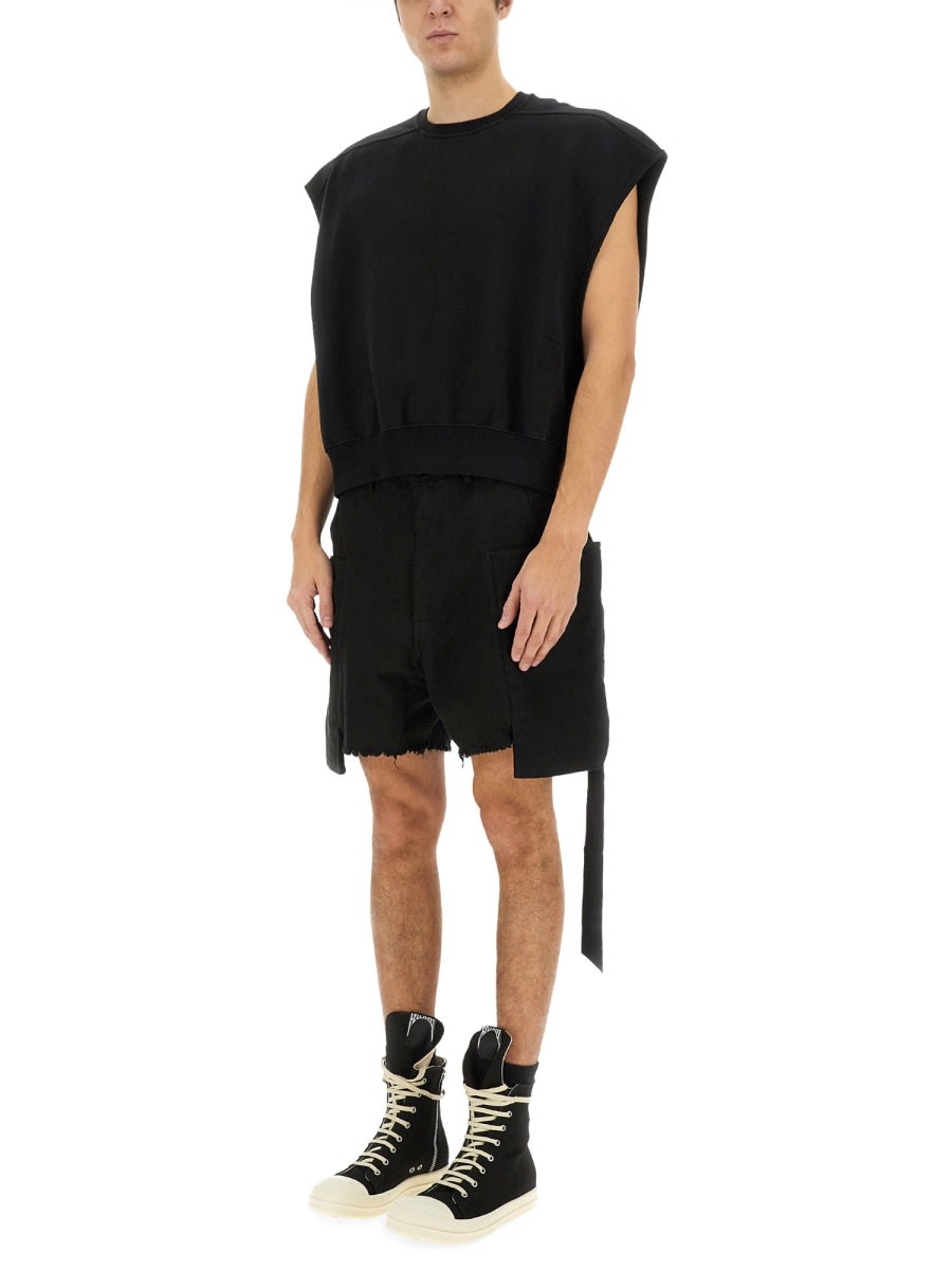 Drkshdw Bermuda Cargo In Black
