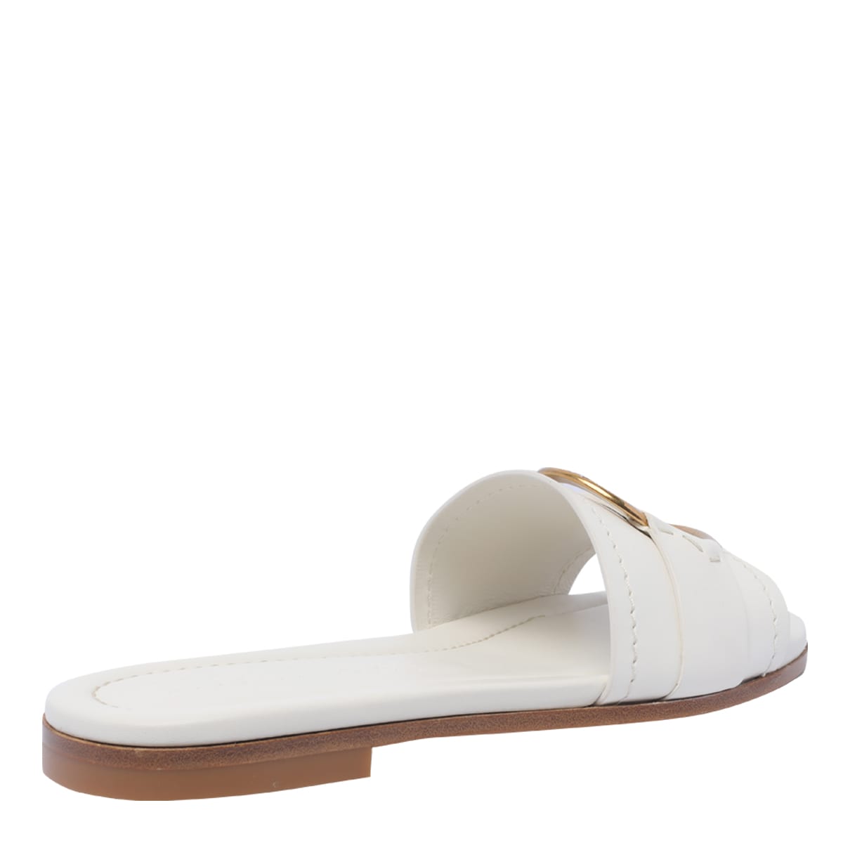 Shop Moncler Slide Bell In White