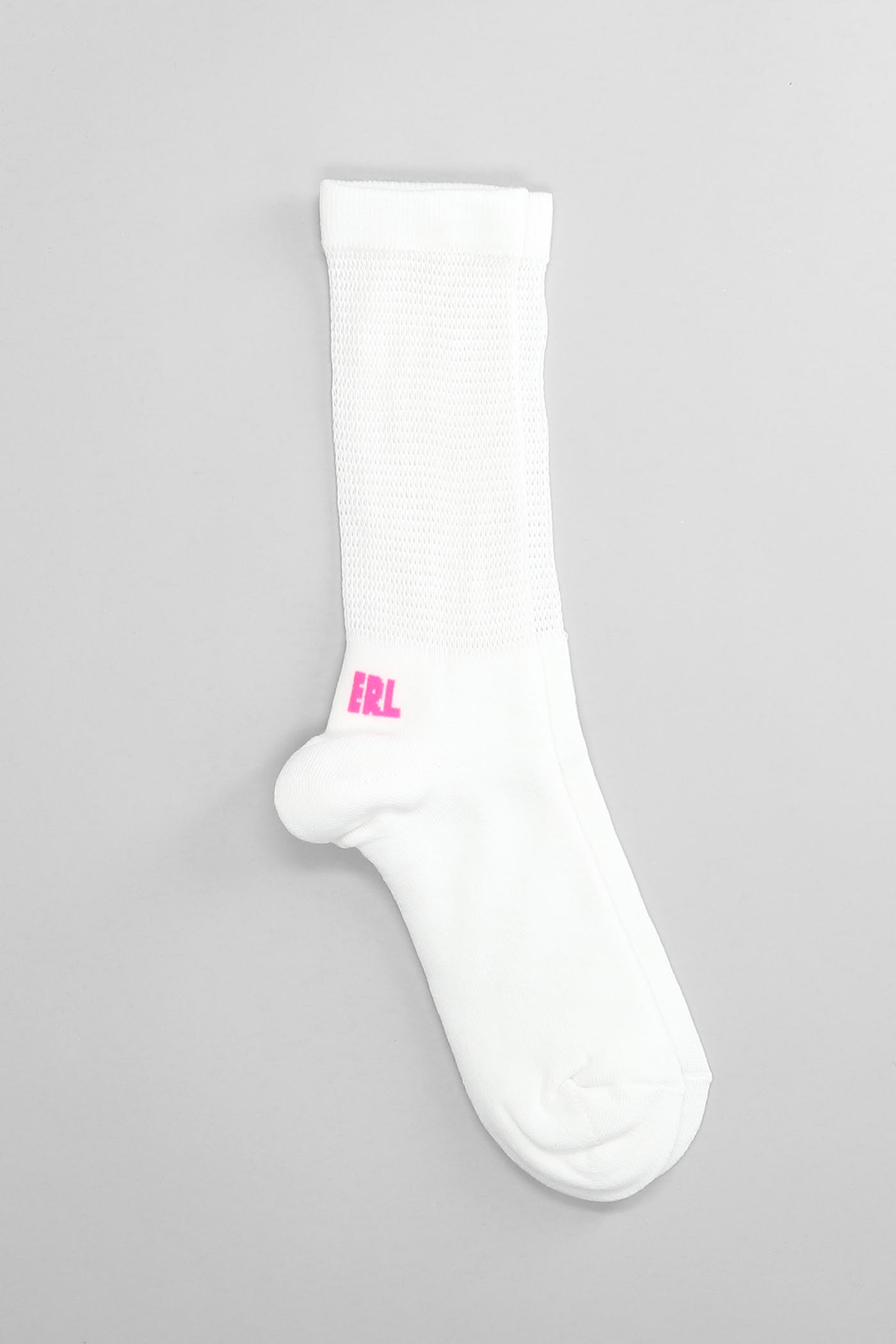 ERL Socks In White Cotton