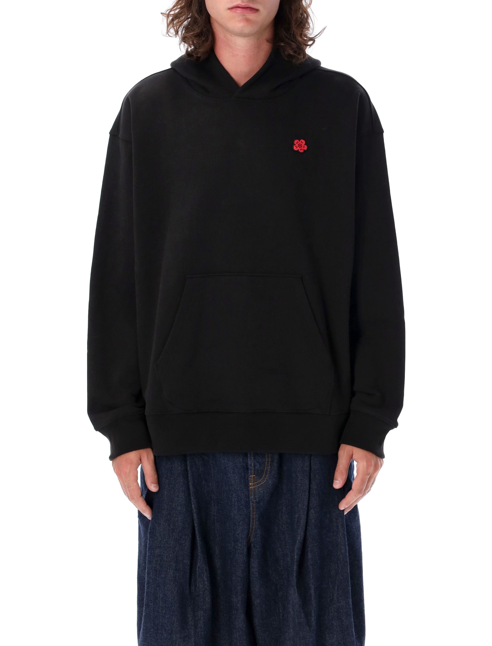 Shop Kenzo Gots Boke Over Hoodie In Black