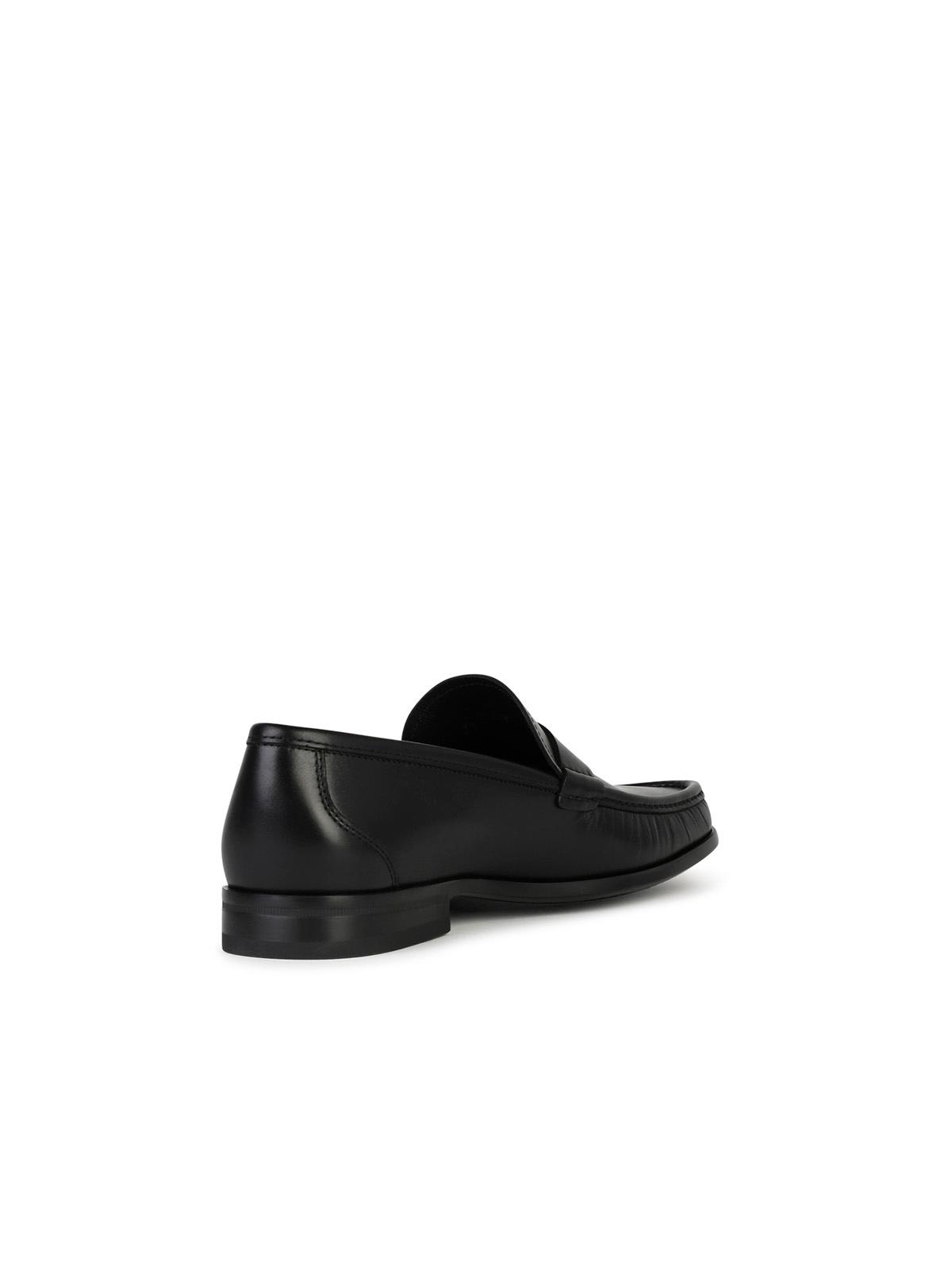 Shop Ferragamo Caspian Black Leather Loafers