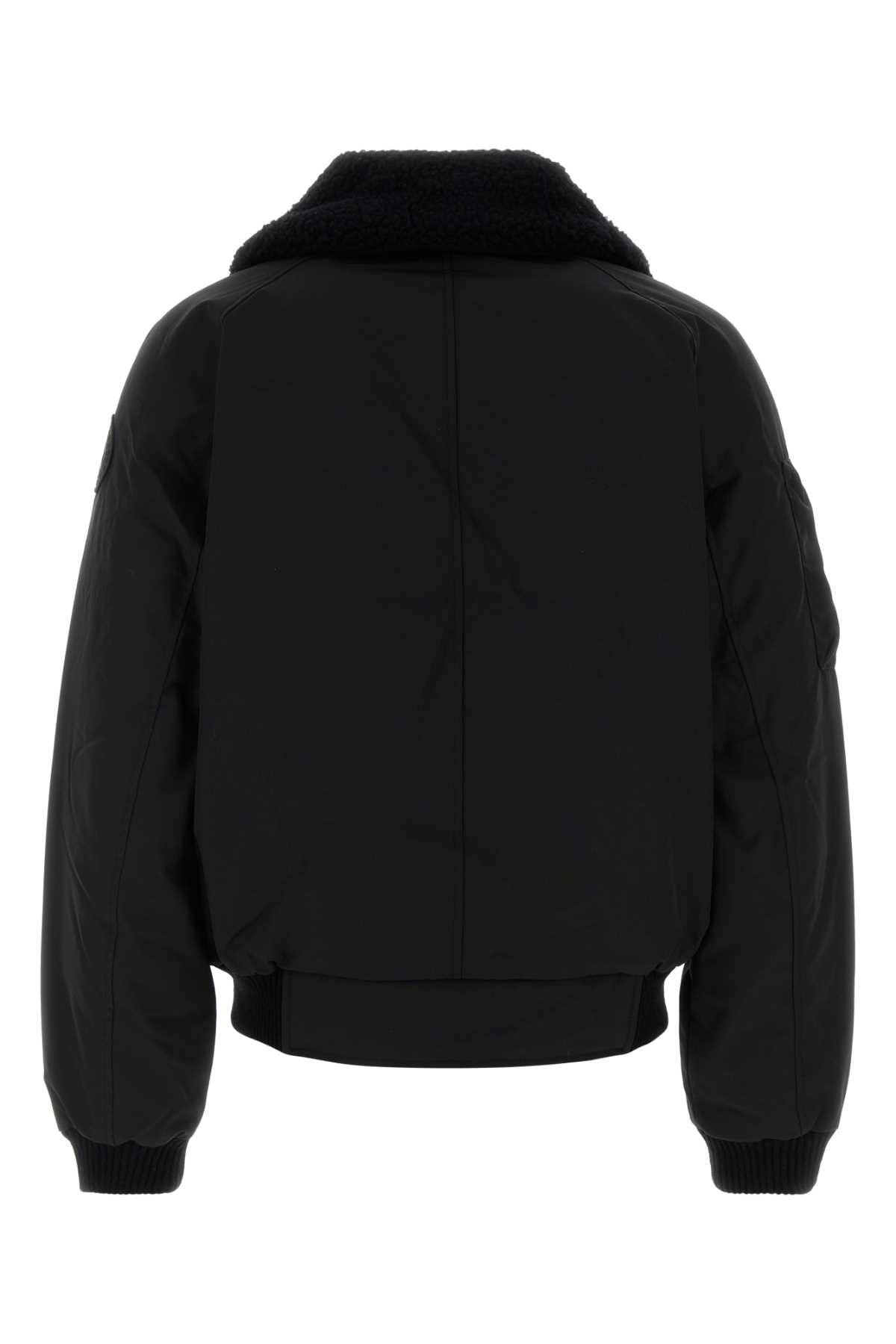 Canada Goose Black Polyester Blend Down Jacket In Black