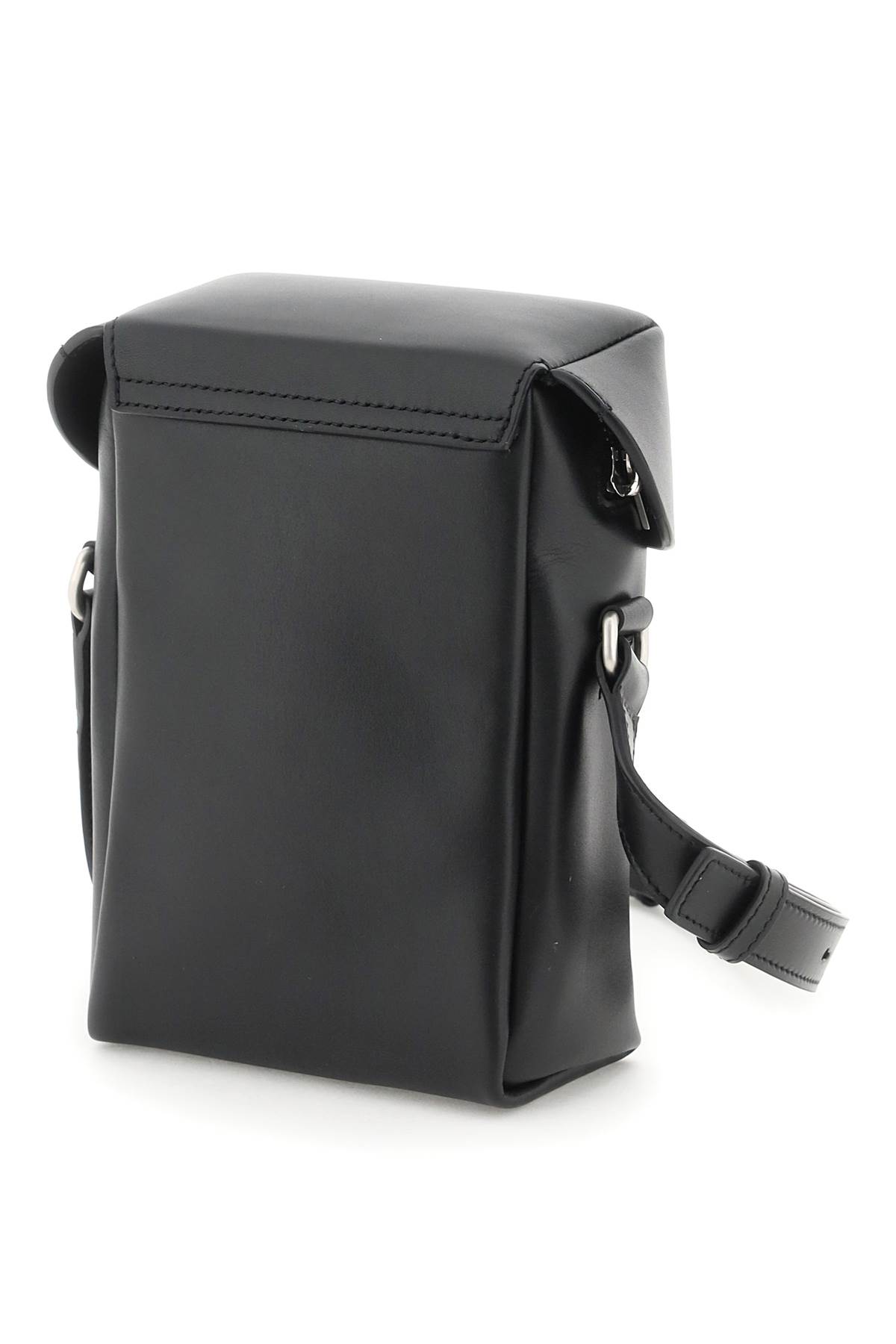 Jil Sander Lid Small Crossbody Bag In Black (black)