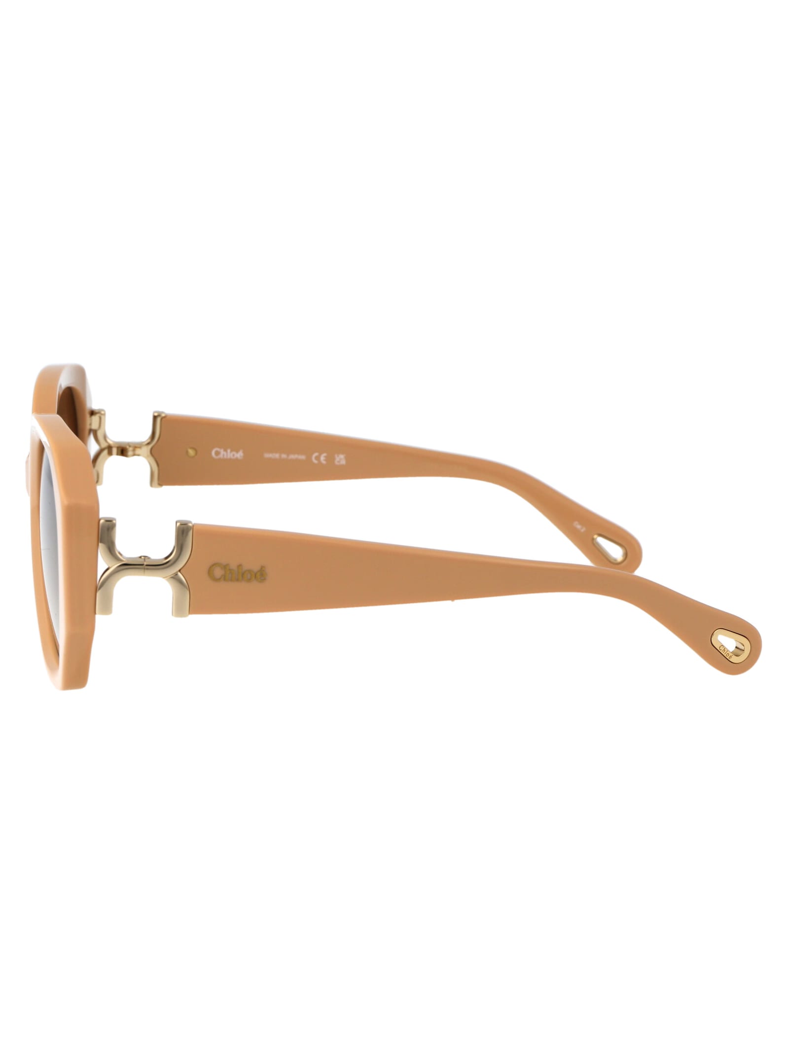 Shop Chloé Ch0236s Sunglasses In 004 Ivory Ivory Brown