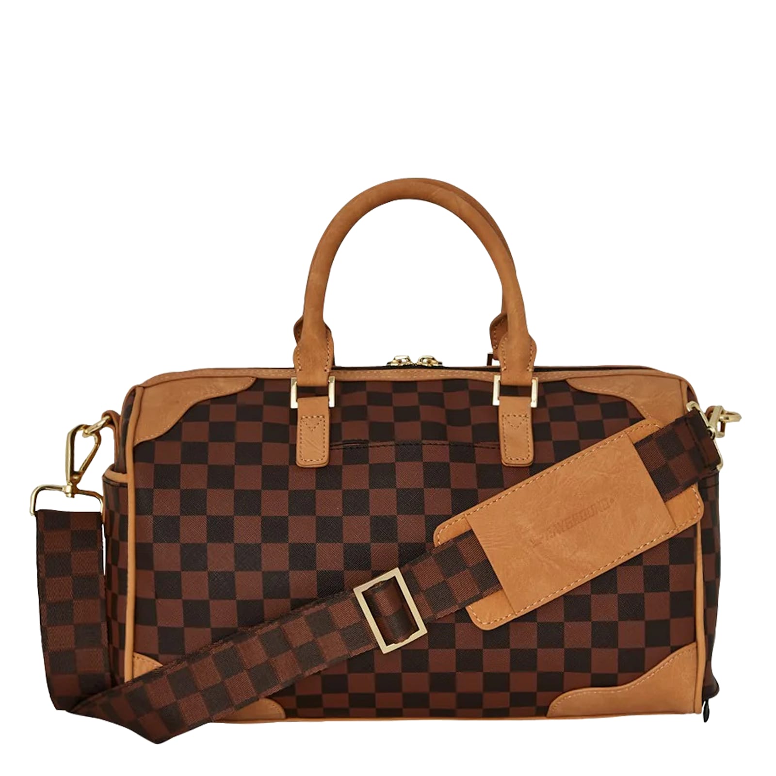 Sprayground Check-shark Holdalls In Brown