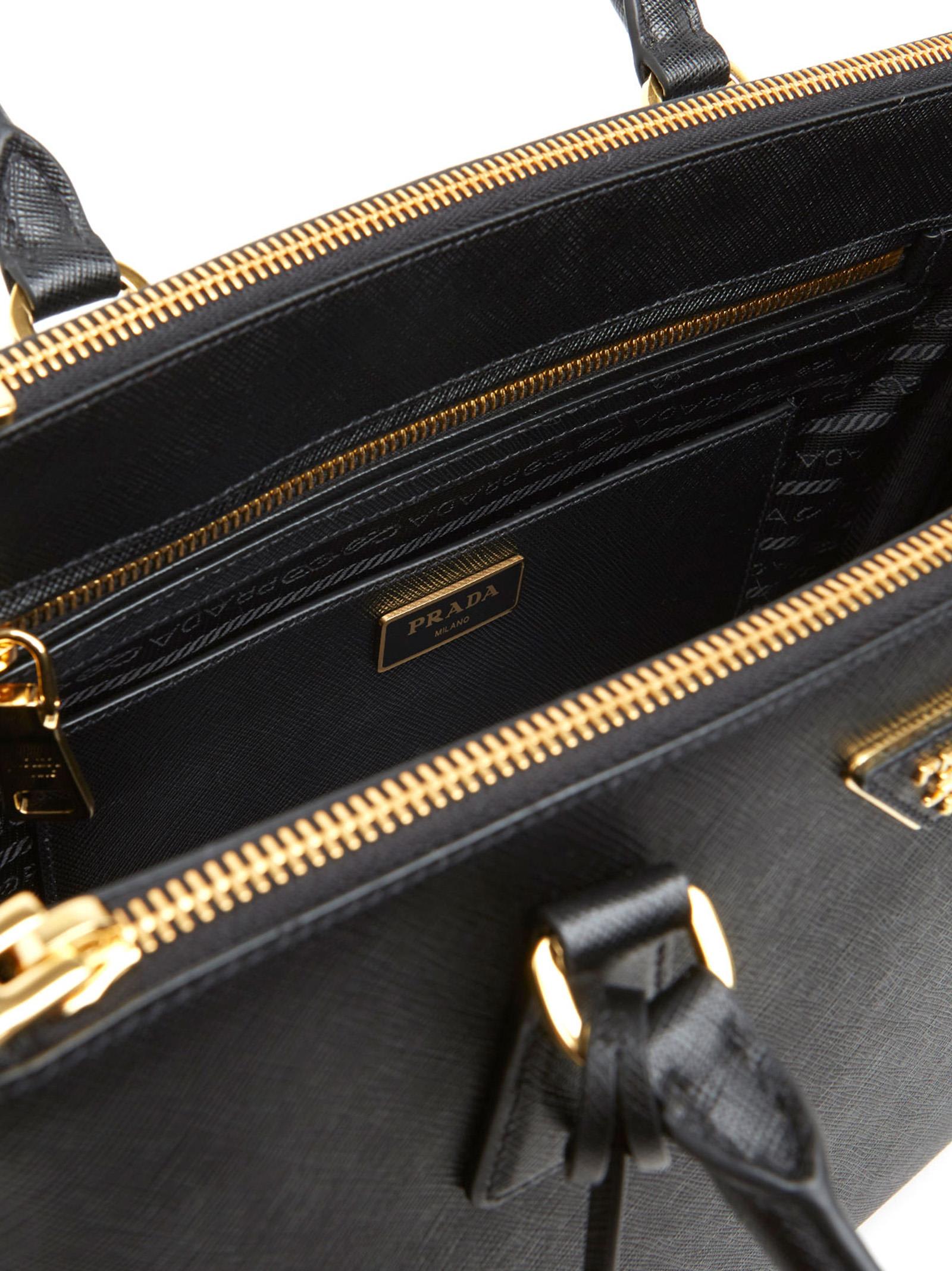 prada galleria bag black