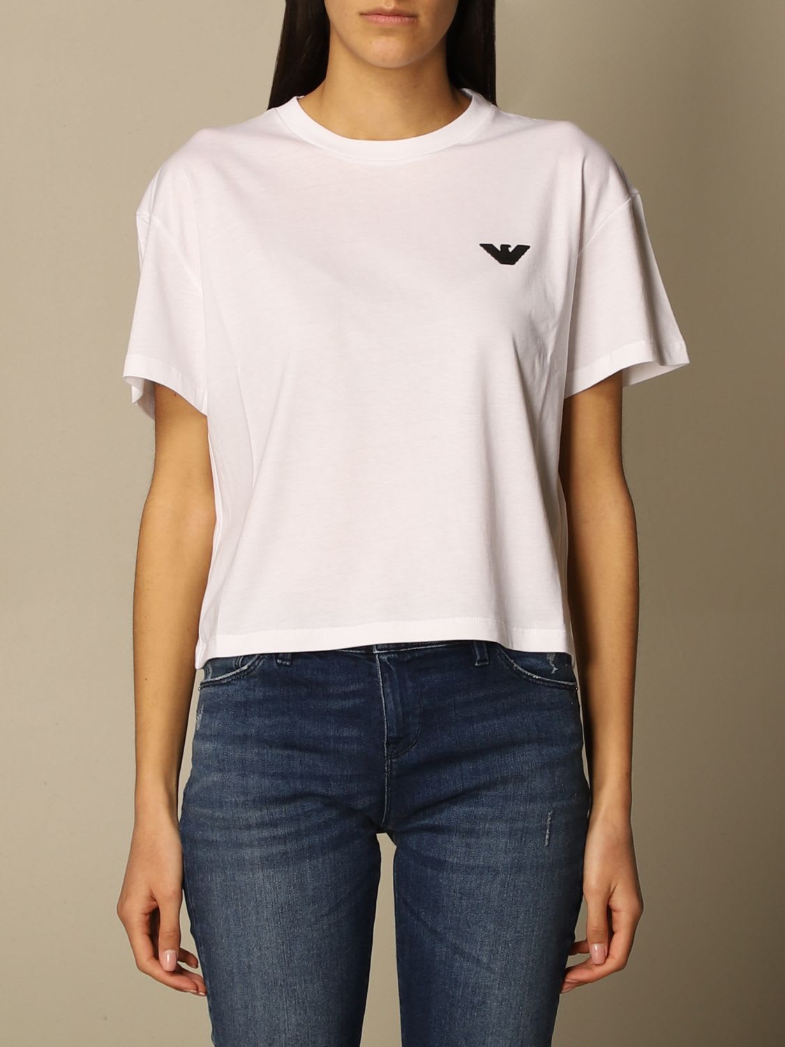 EMPORIO ARMANI Cottons T-SHIRT WITH LOGO