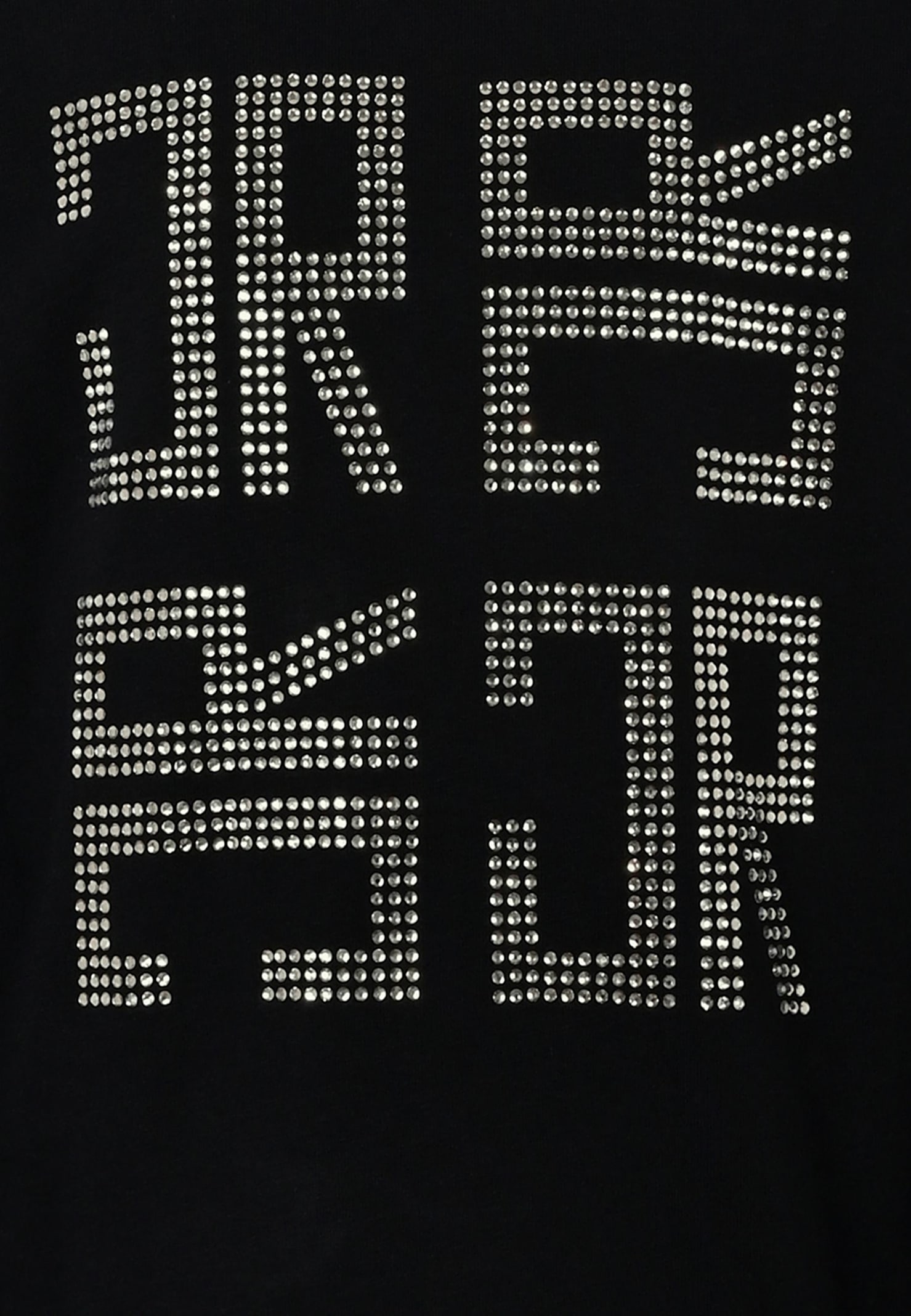 Richmond Black T-shirt For Girl With Logo In Black