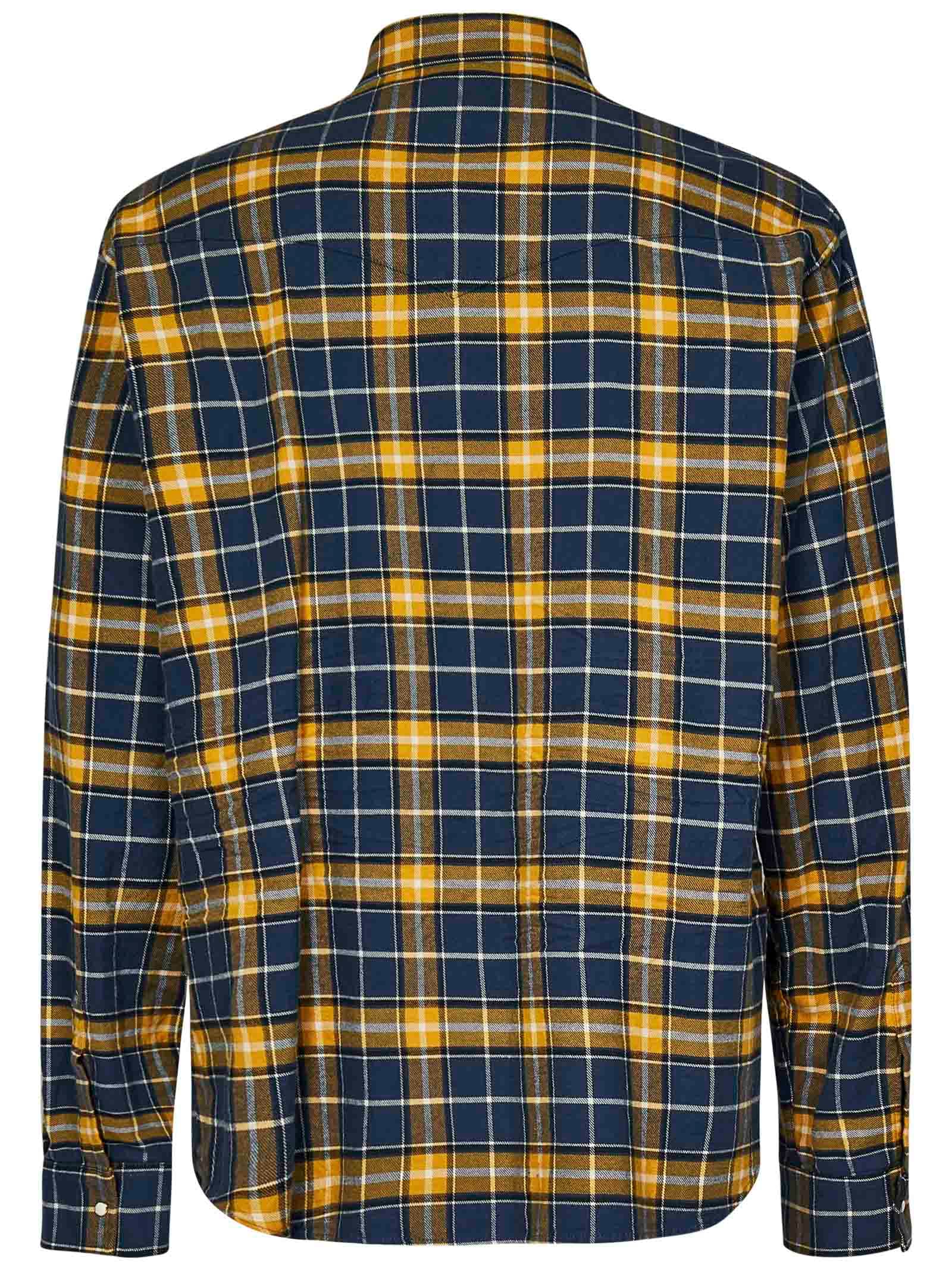 Shop Dsquared2 Canadian Check Flanel Shirt In Blue