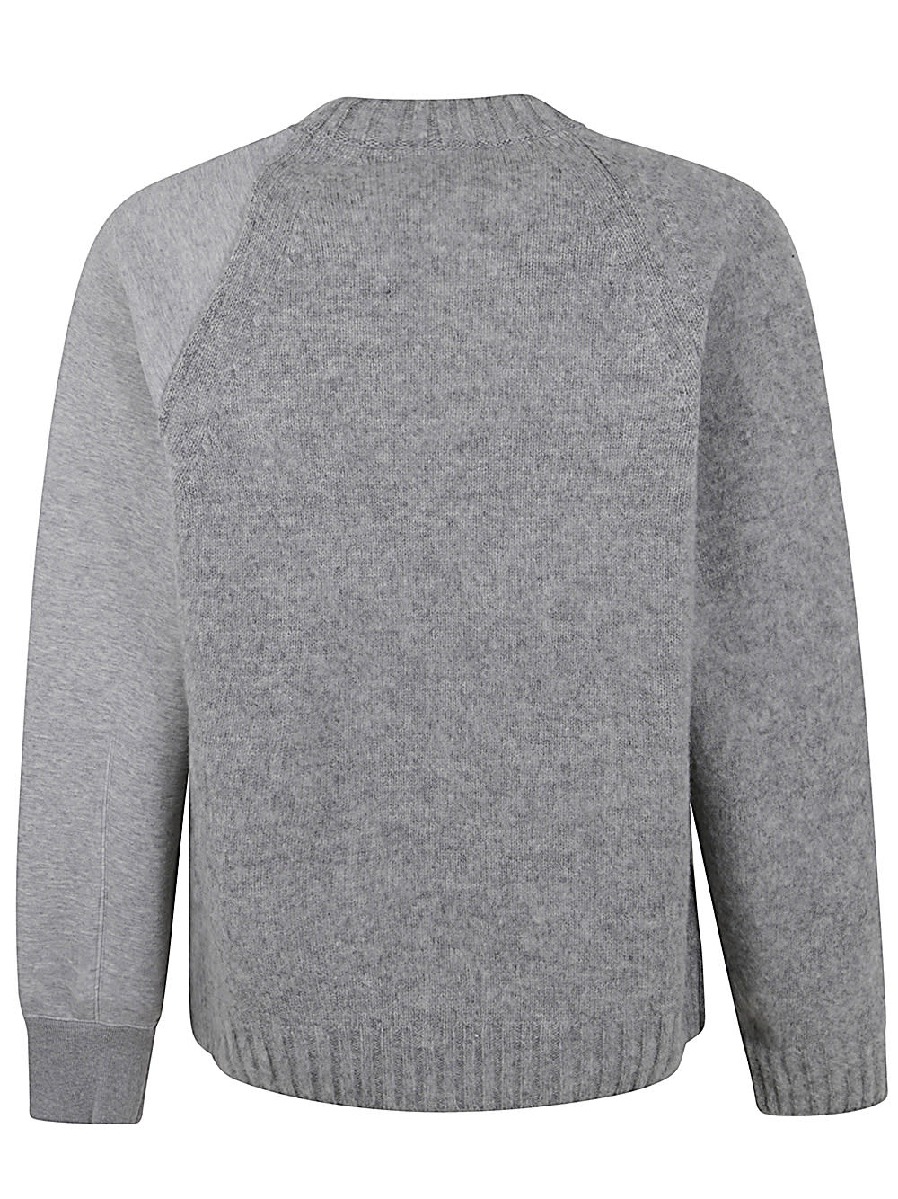 Shop Sacai Knit Sweater In Light Gray