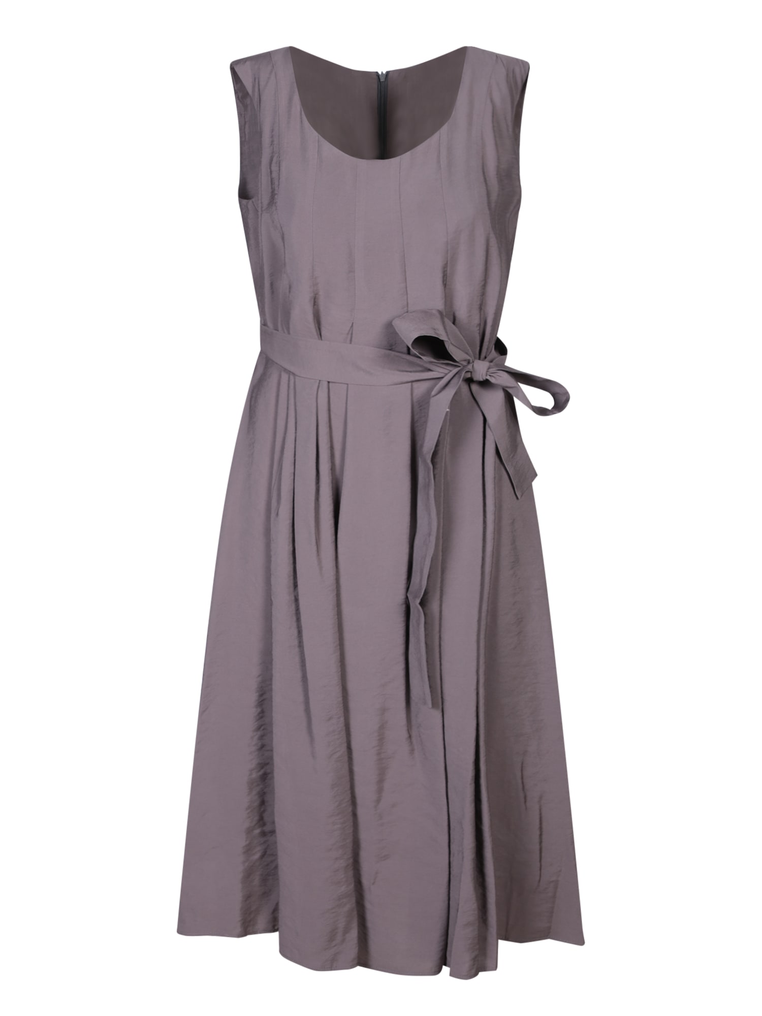 Shop Blanca Vita Lead Washed Viscose Midi Dress In Grey