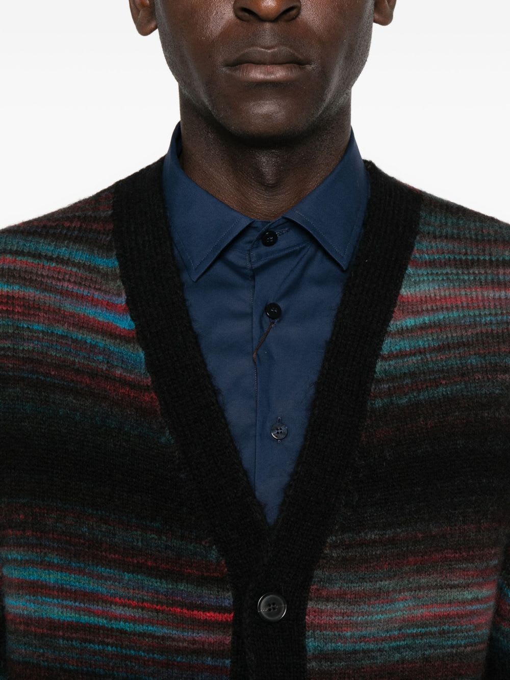 Paul Smith Button Thru Cardigan In Multi