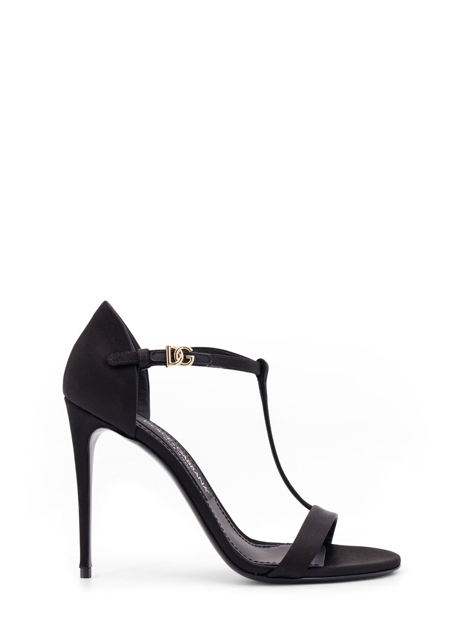 Shop Dolce & Gabbana T-bar Sandals In Black