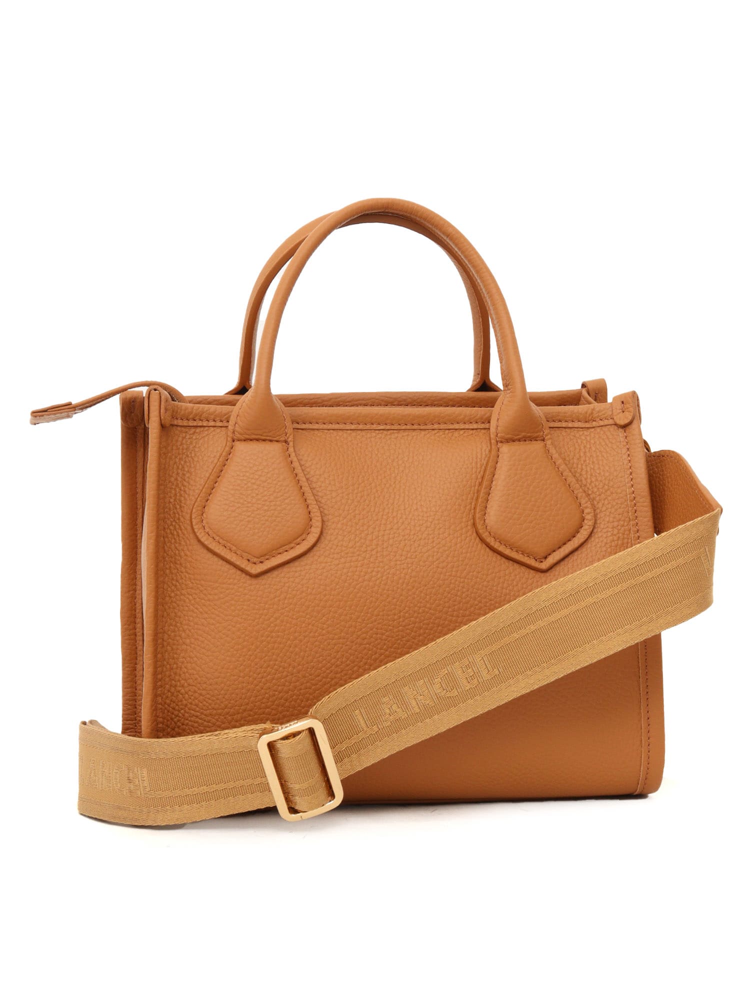 Shop Lancel Zipped Bag S In Brown