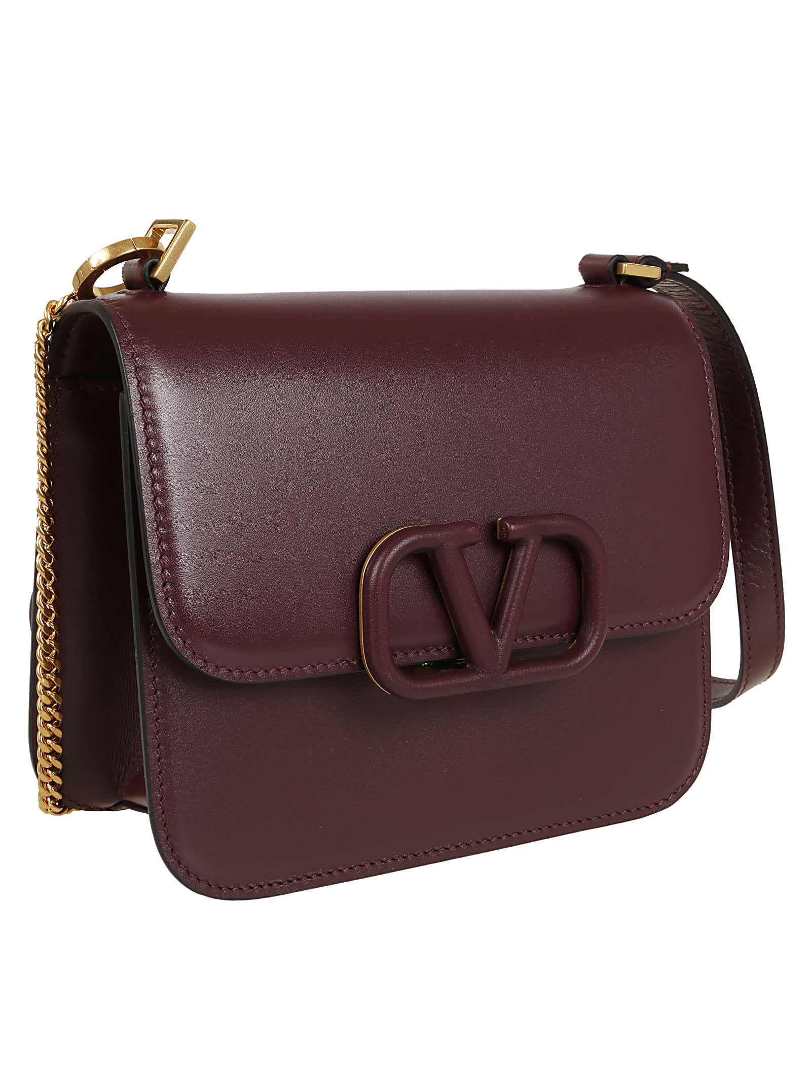 valentino garavani small leather shoulder bag