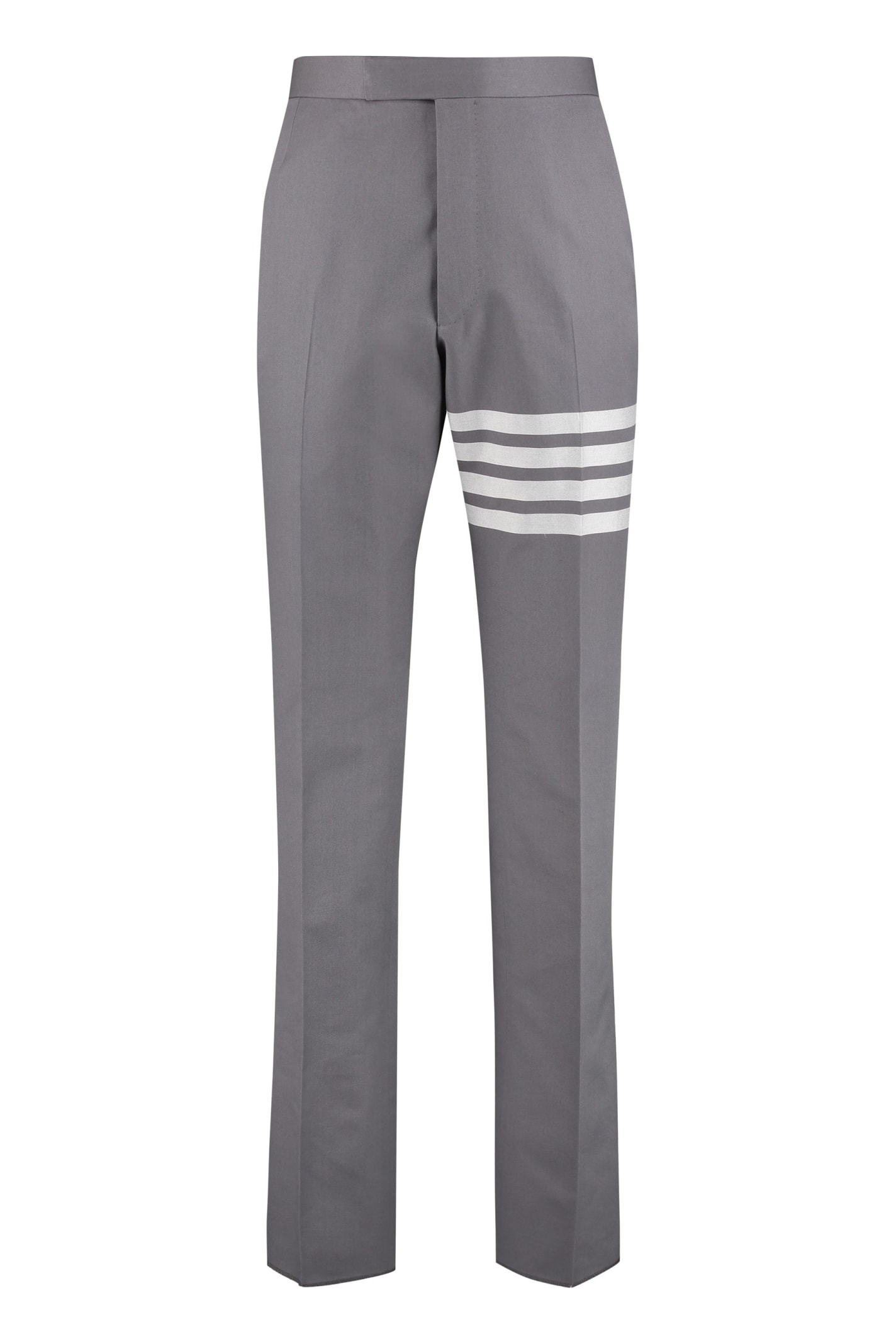 Shop Thom Browne Tailored Trousers In Grey