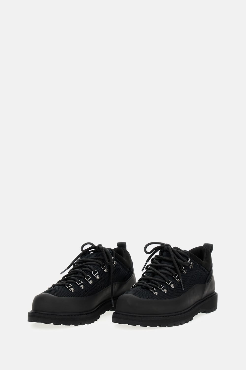 Diemme Roccia Basso Sport Leather Sneakers In Black