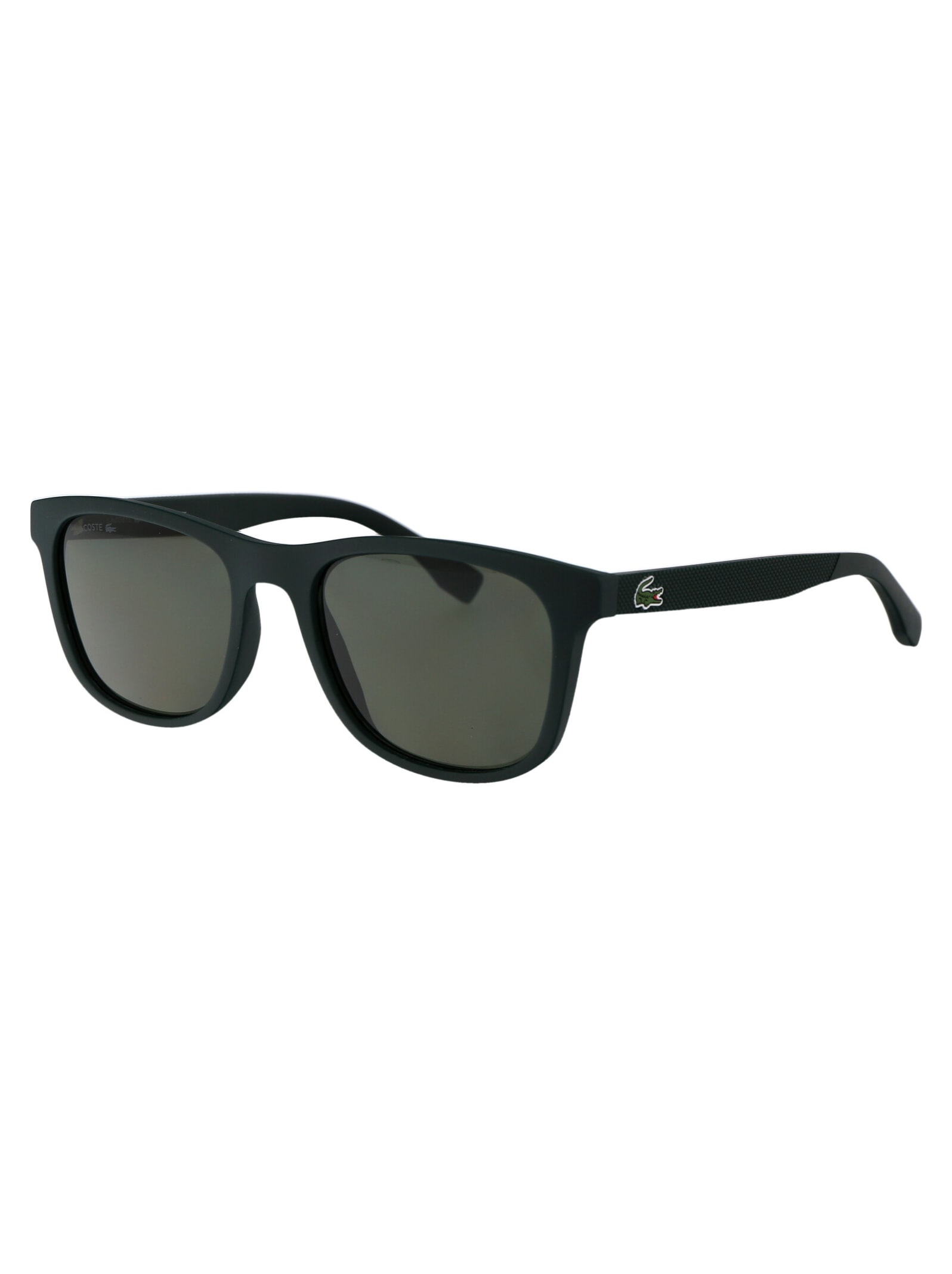Shop Lacoste L884s Sunglasses In 315 Matte Green