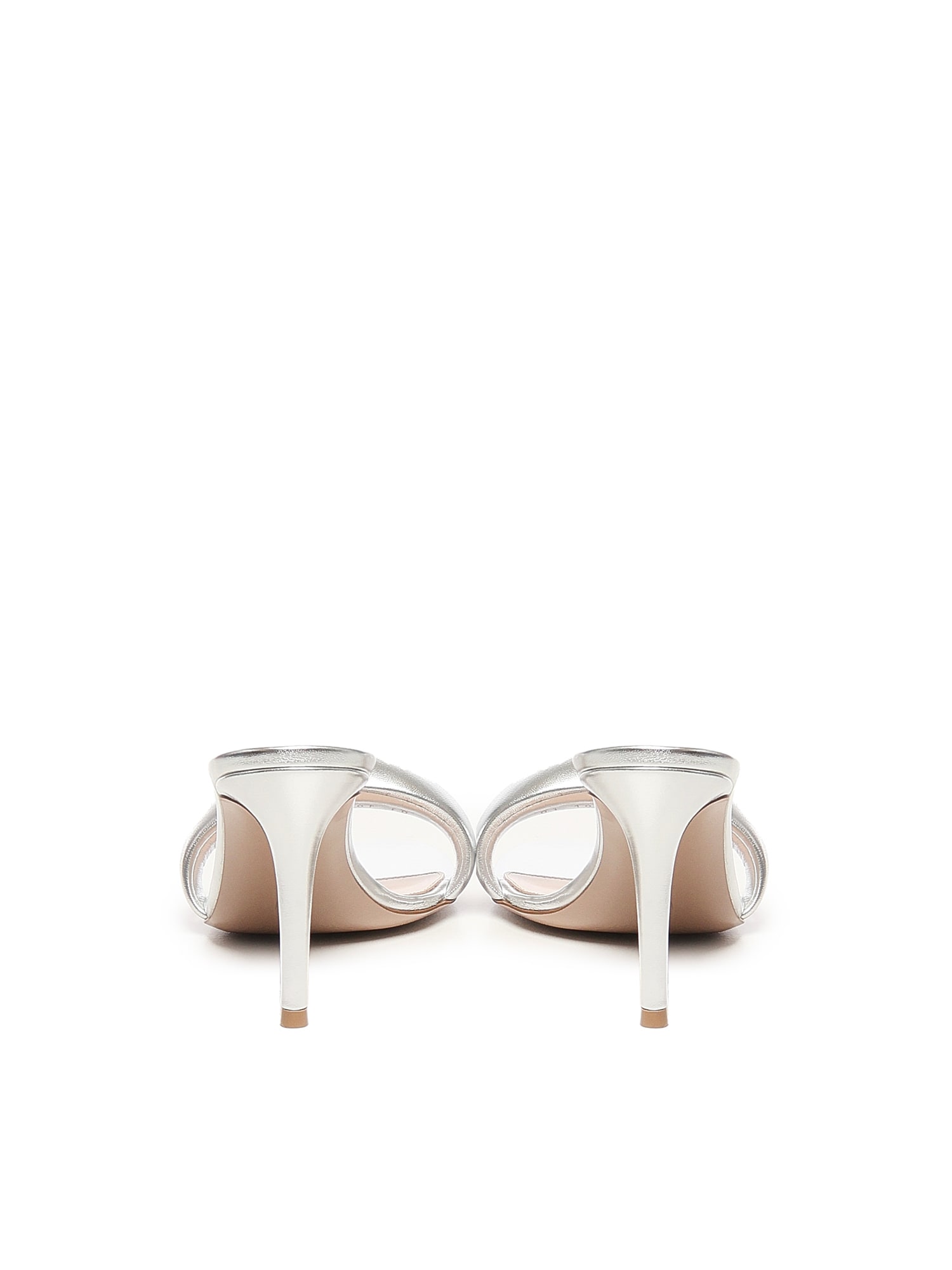 Gianvito Rossi Silver Bijoux 85 Sandals In Silver