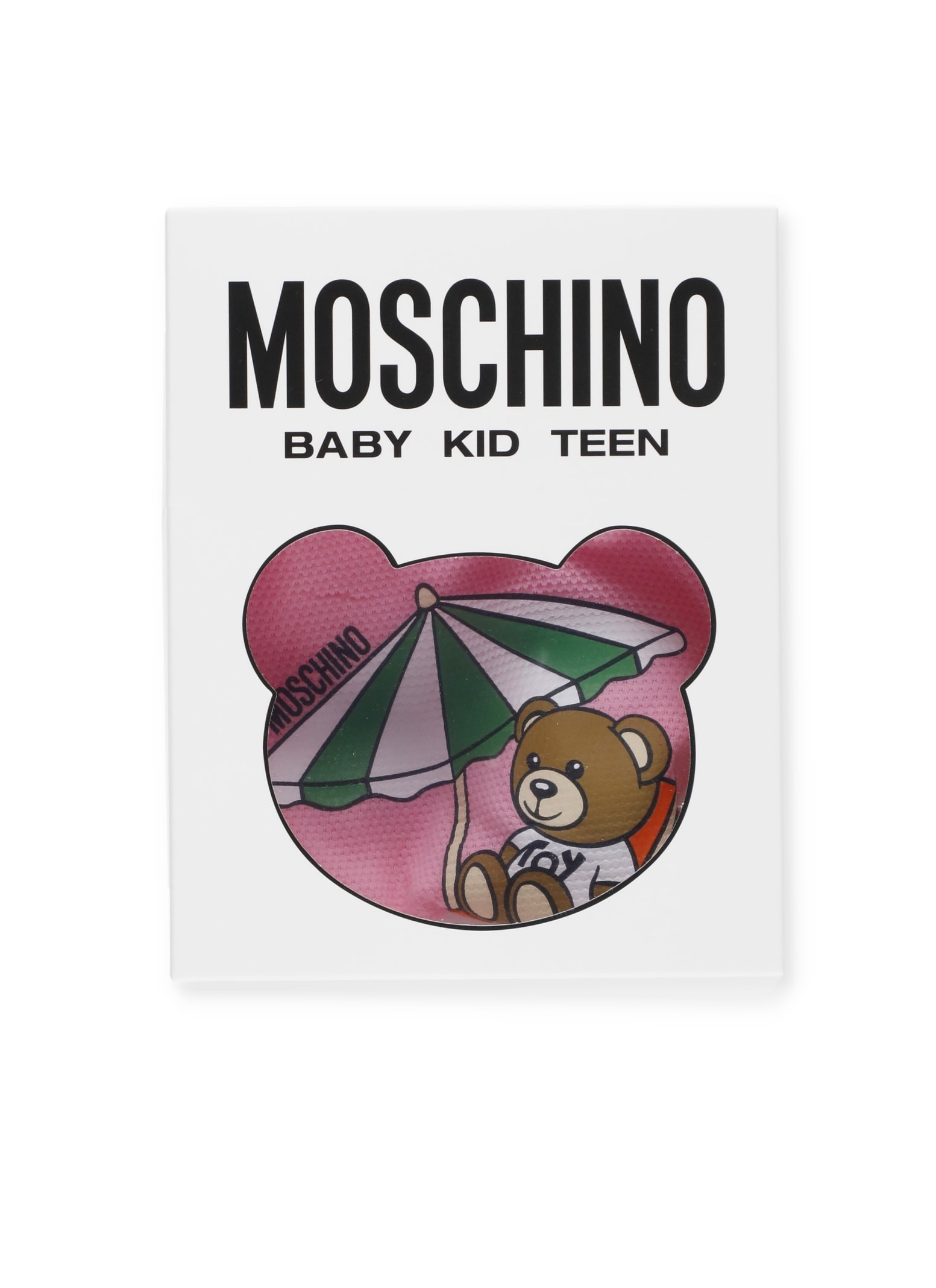 Shop Moschino Beach Teddy Bear Onesie In Pink