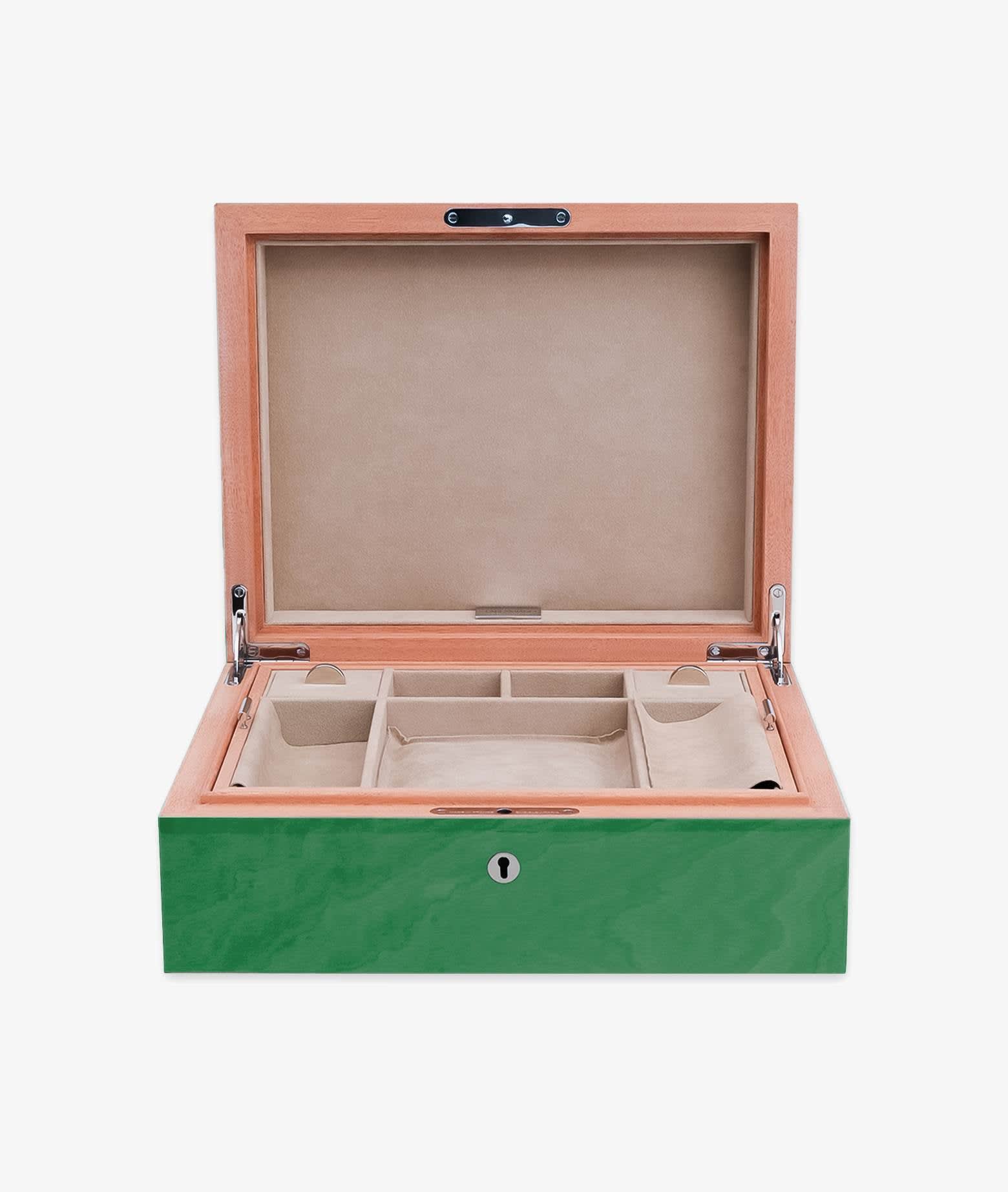 Larusmiani Jewel Box Bahia Accessory In Green