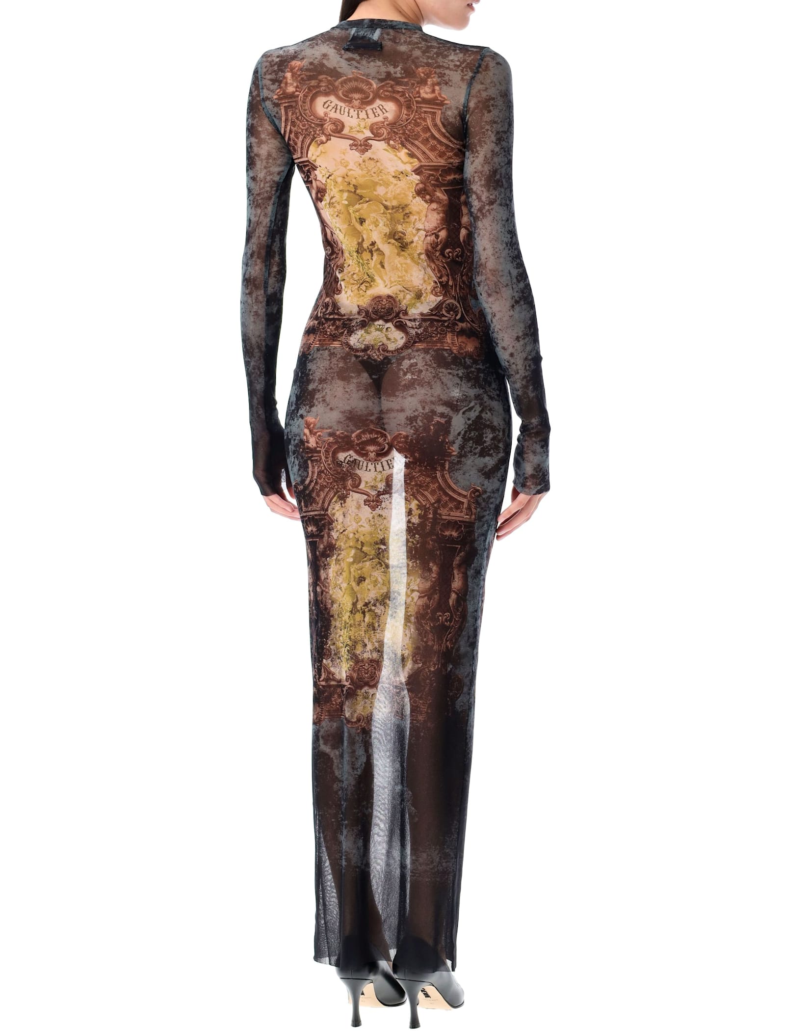 Jean Paul Gaultier The Long Médaillon Skirt Dress In Multi